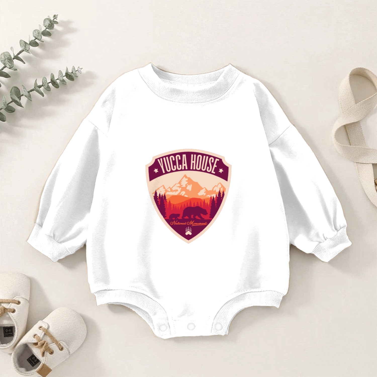yucca house national monument Baby Romper Sweatshirts
