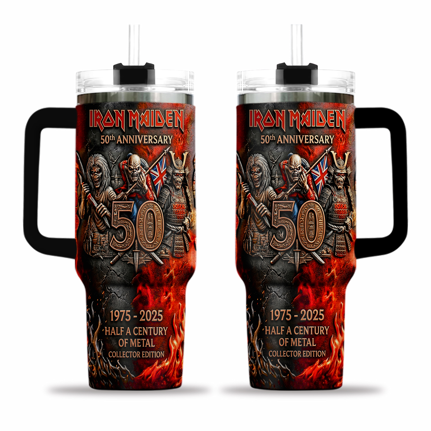 Iron Maiden 50th Anniversary Commemorative Collector Edition Tumbler