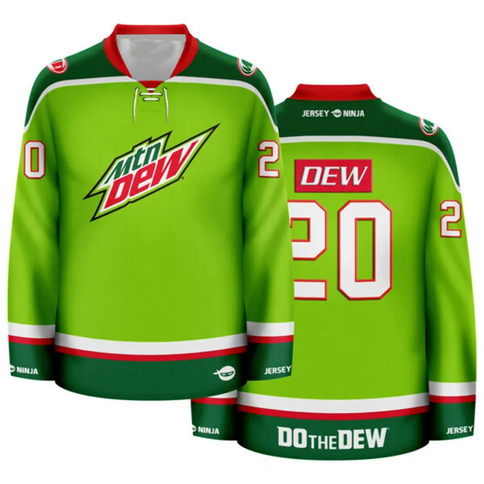 Mountain Dew Original Flavor Green Hockey Jersey