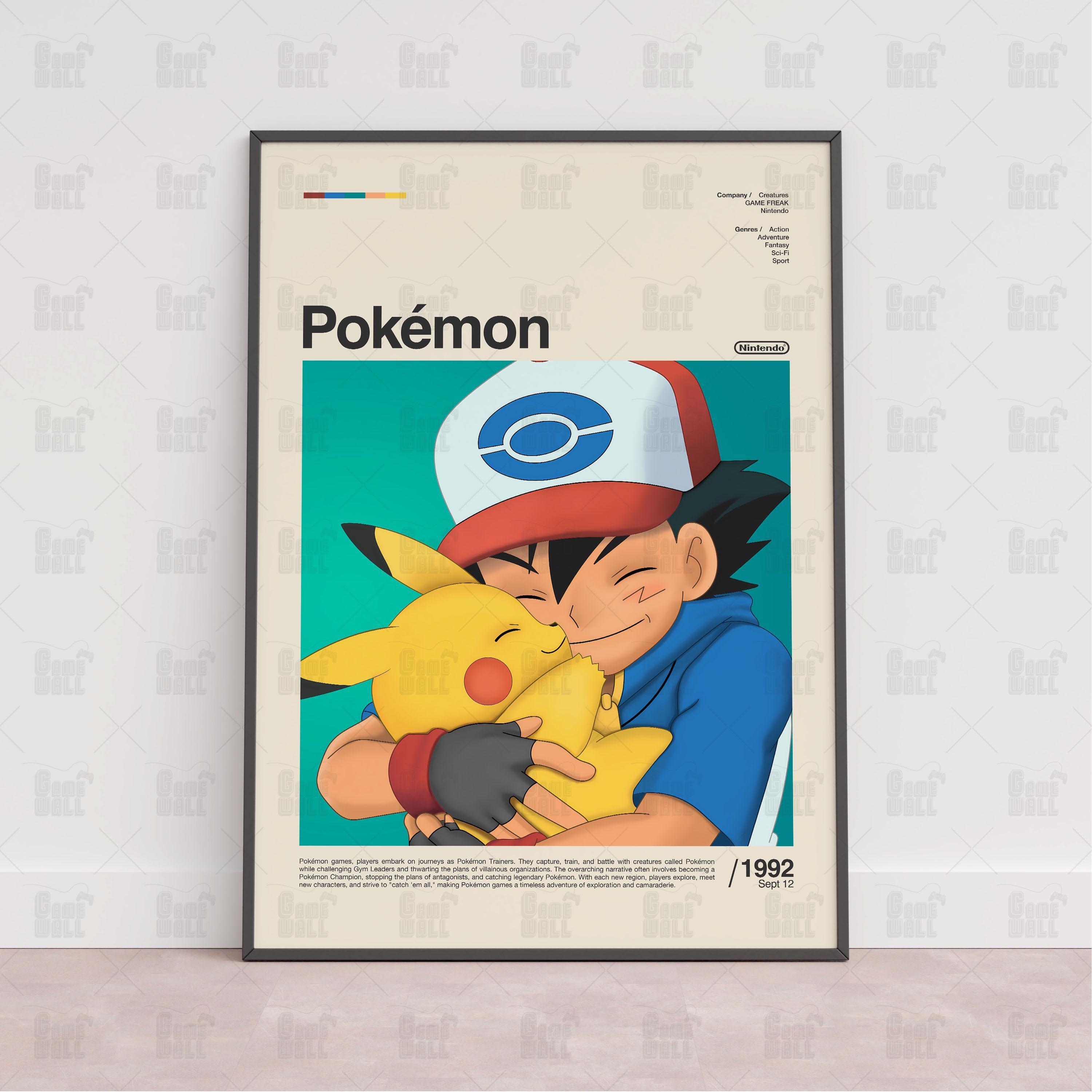 PKM Poster, Gaming Room Poster, Gaming Wall Poster, Gaming Print Poster, Game Gift,Video Games Poster,Gaming Art Wall Decor, Gaming Art