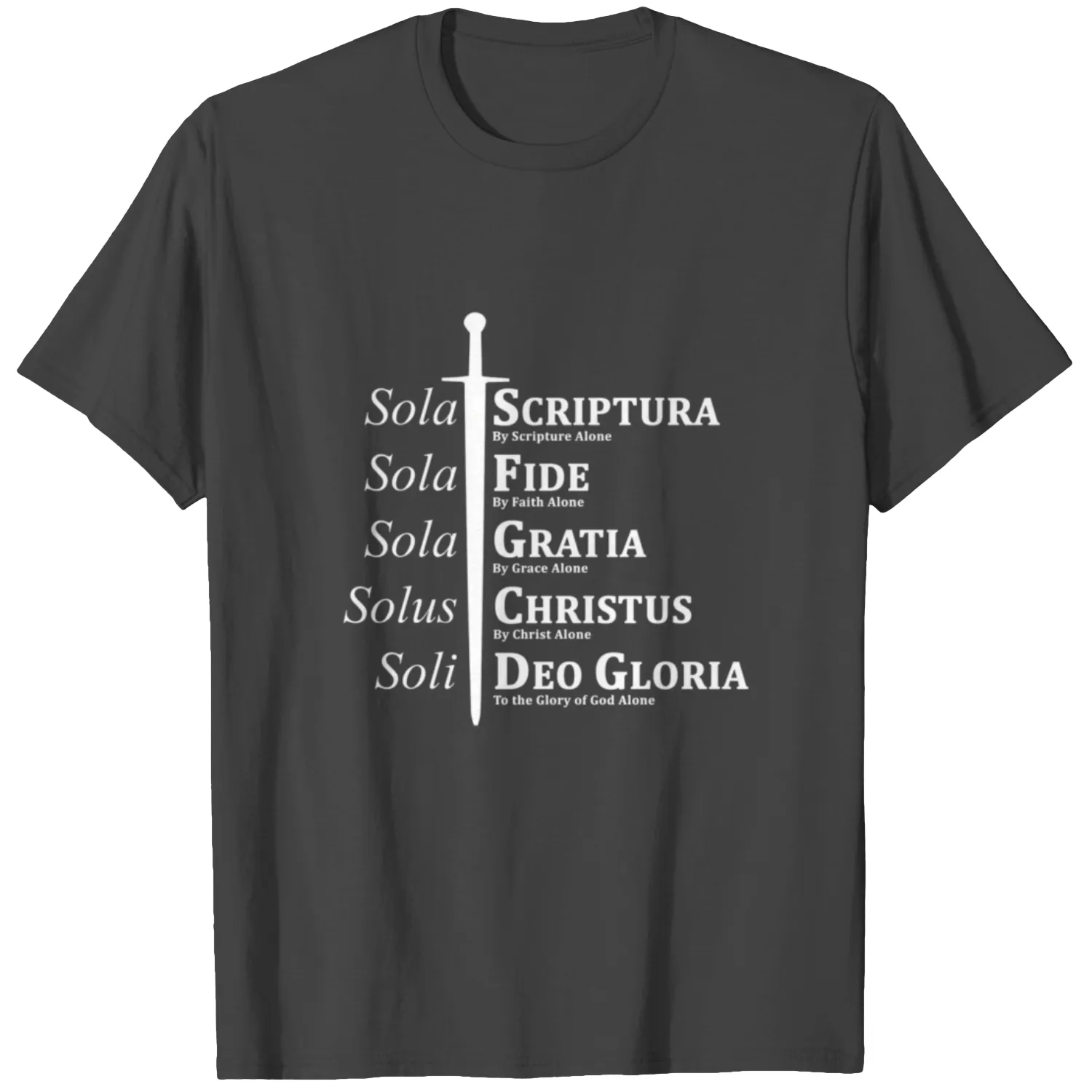 Five Solas Reformed Christian T Shirts