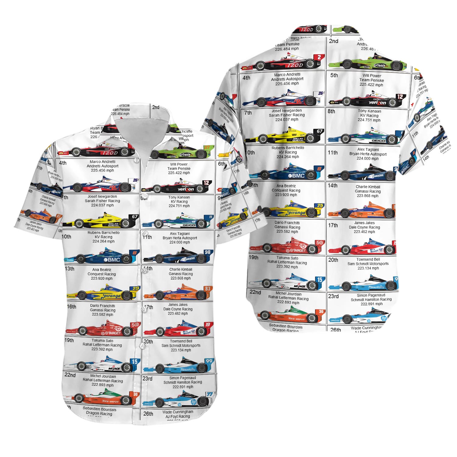 Indy 500 Unisex Hawaiian Shirt