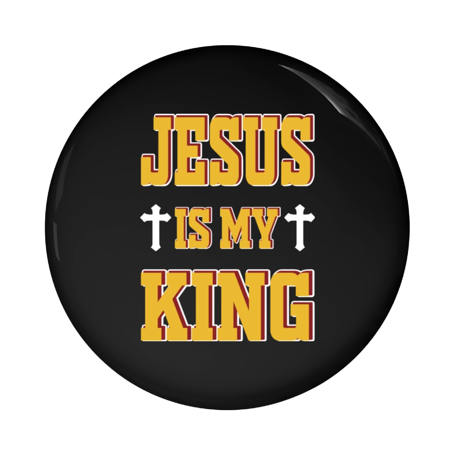 Jesus Is My King Love Jesus Christian Christmas Pin Buttons