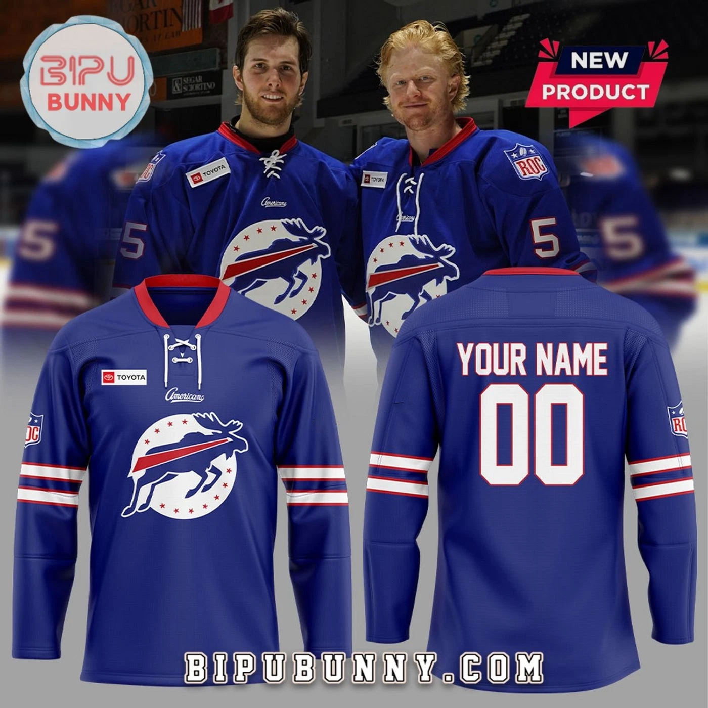 Personalized Rochester Americans Bills Day Hockey Shirt Men's Fan Gear Gift