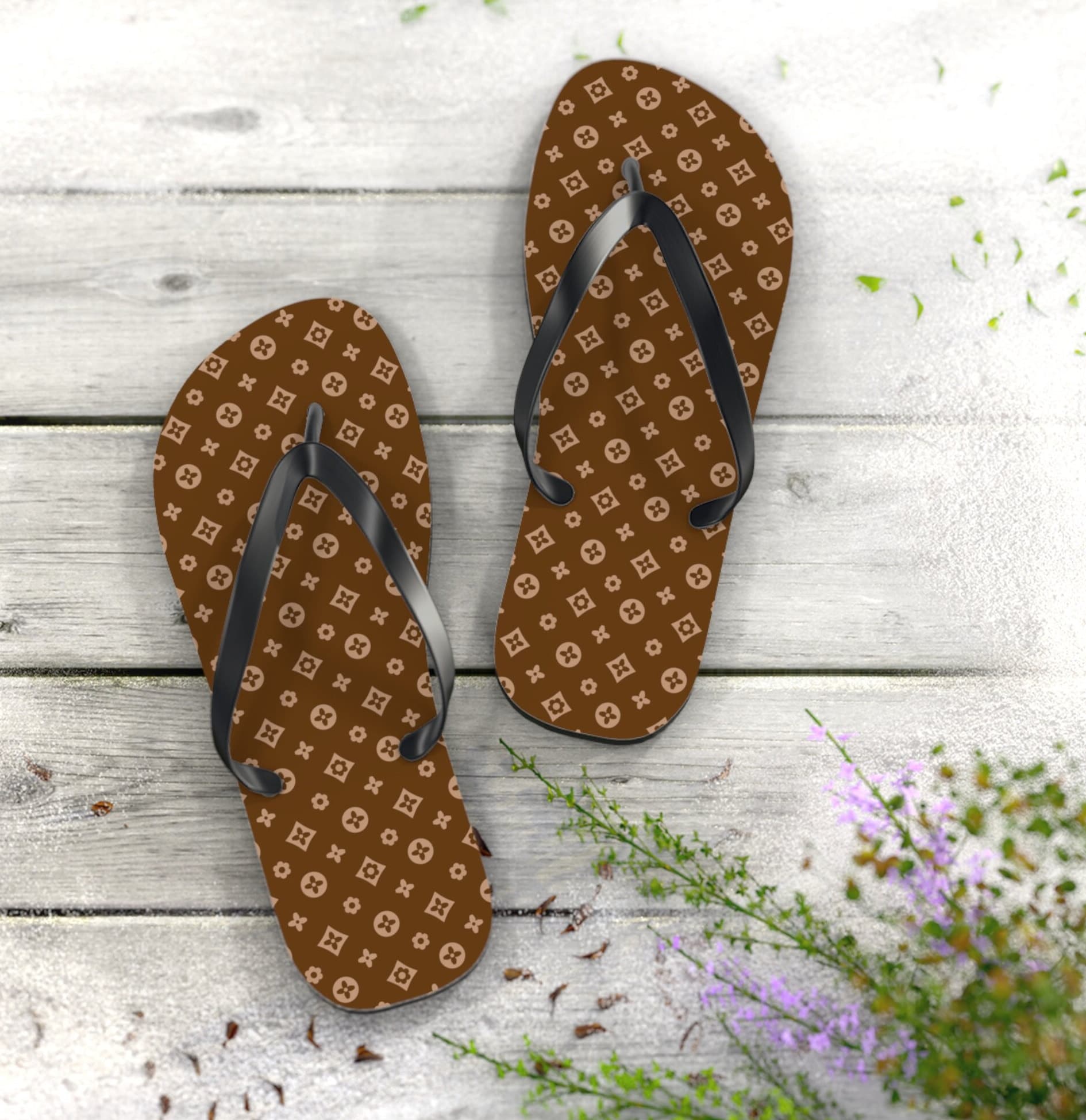 Flip Flops l Chic Print l l Summer Shoes l Summer Sandles l Beach Shoes l Comfortable Summer Flip Flops | Travel-Ready Pool Slides