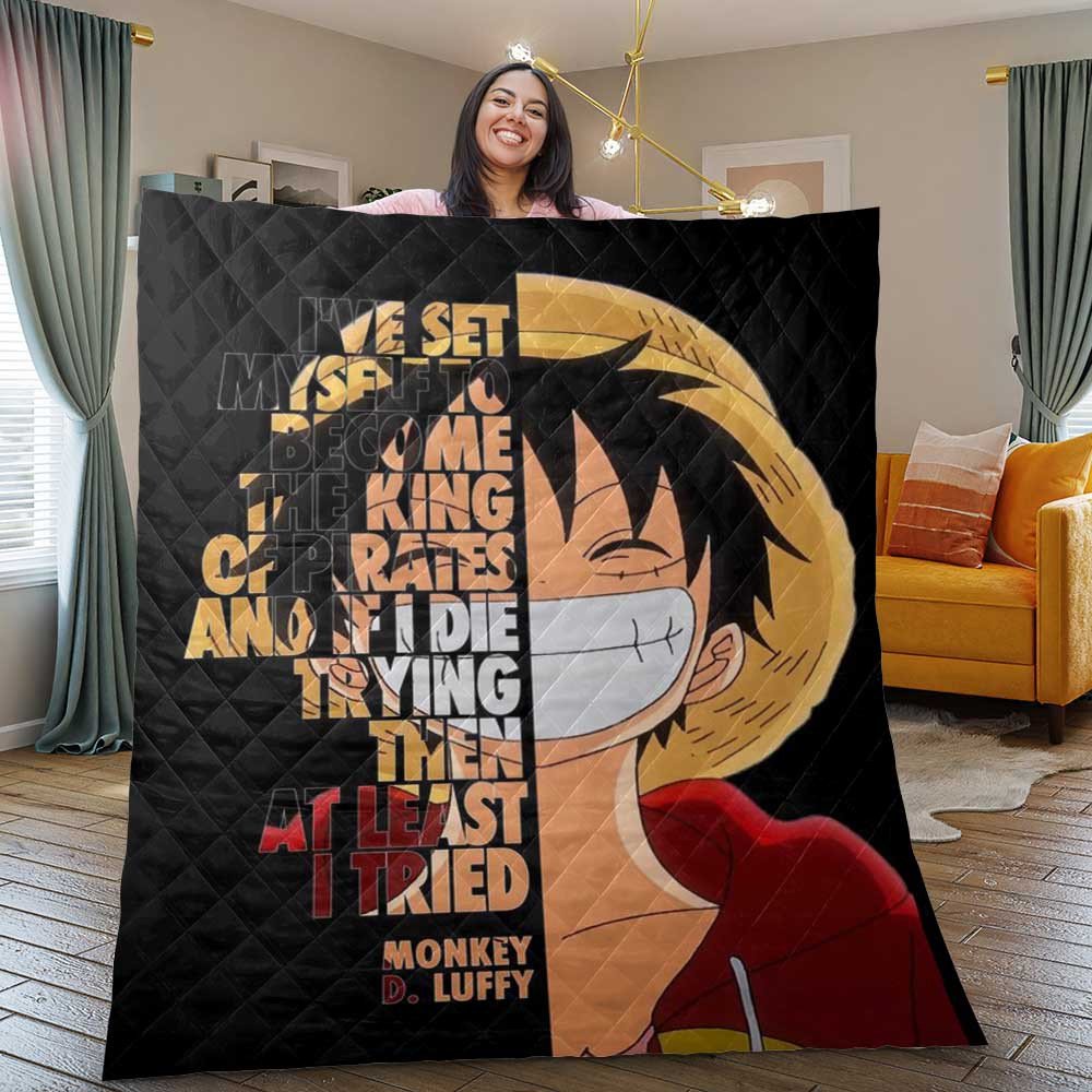 One Piece Monkey D. Luffy Quilt Blanket