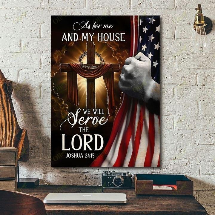 Jesus - We Will Serve The Lord Canvas