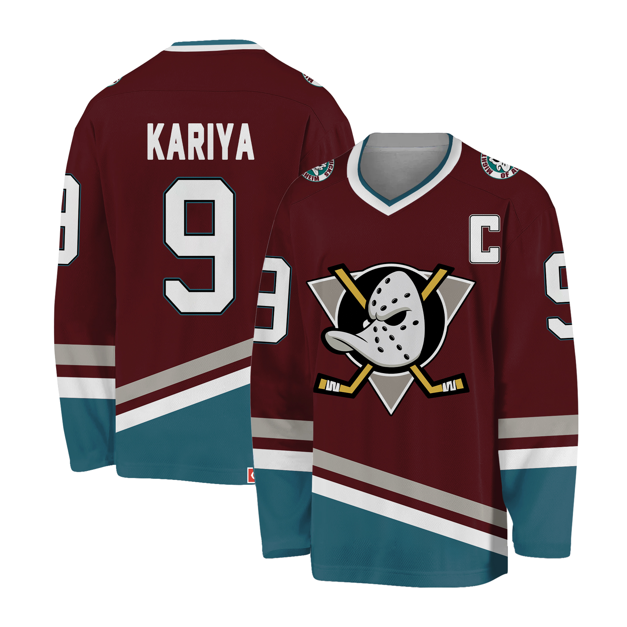 Paul Kariya Anaheim Mighty Ducks CCM Throwback Hockey Jersey Men