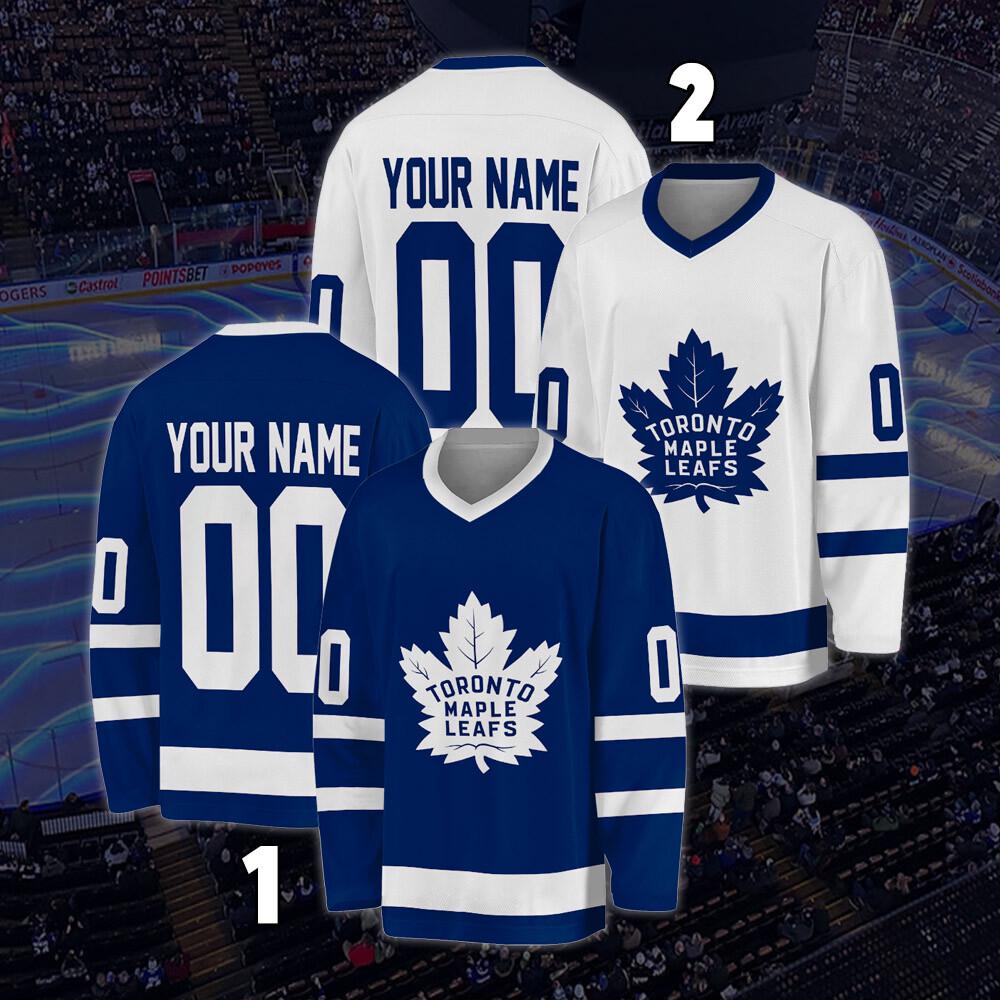 Personalized Toronto Maple Leafs Hockey Jersey, Jersey For Men With Your Team Name, Fan Hockey Jersey