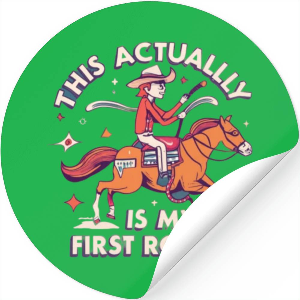 Cowboy Barn Bull Rider Rodeo Country Western Gift Stickers