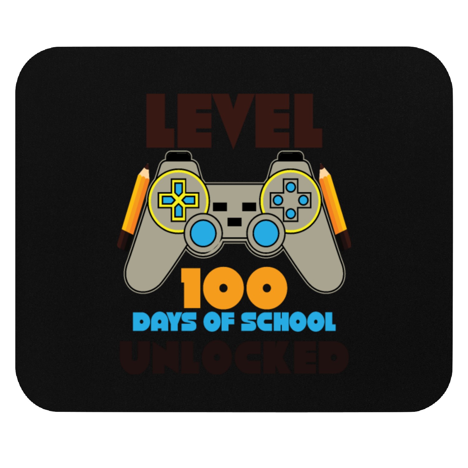 Level 100 completed 100 days of school unlocked Mouse Pads