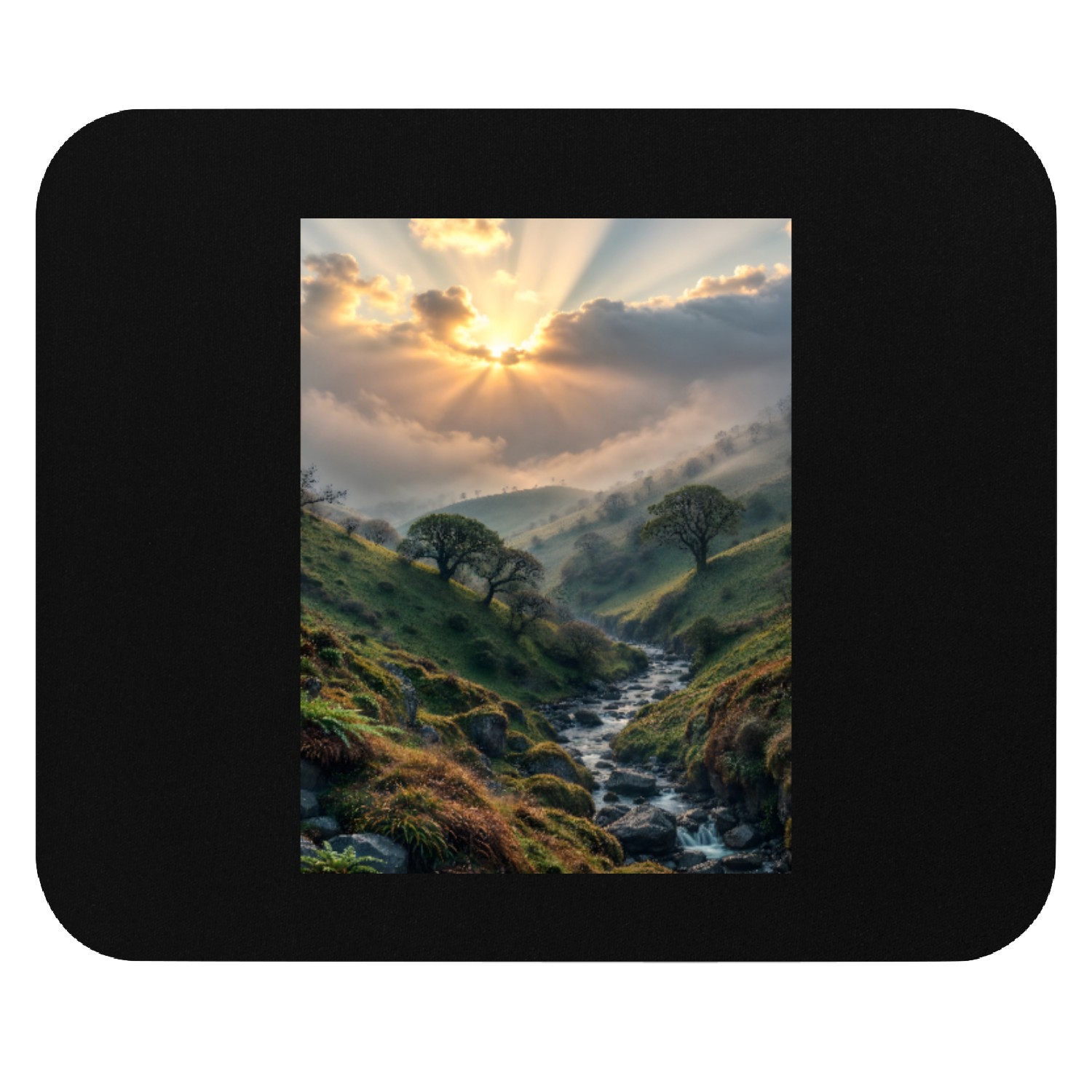 Mystical Dawn Valleys Mouse Pads