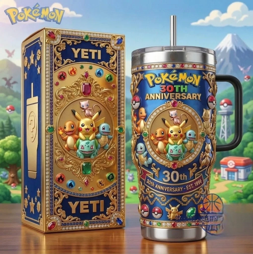 Poket mons 30th Anniversary Tumbler
