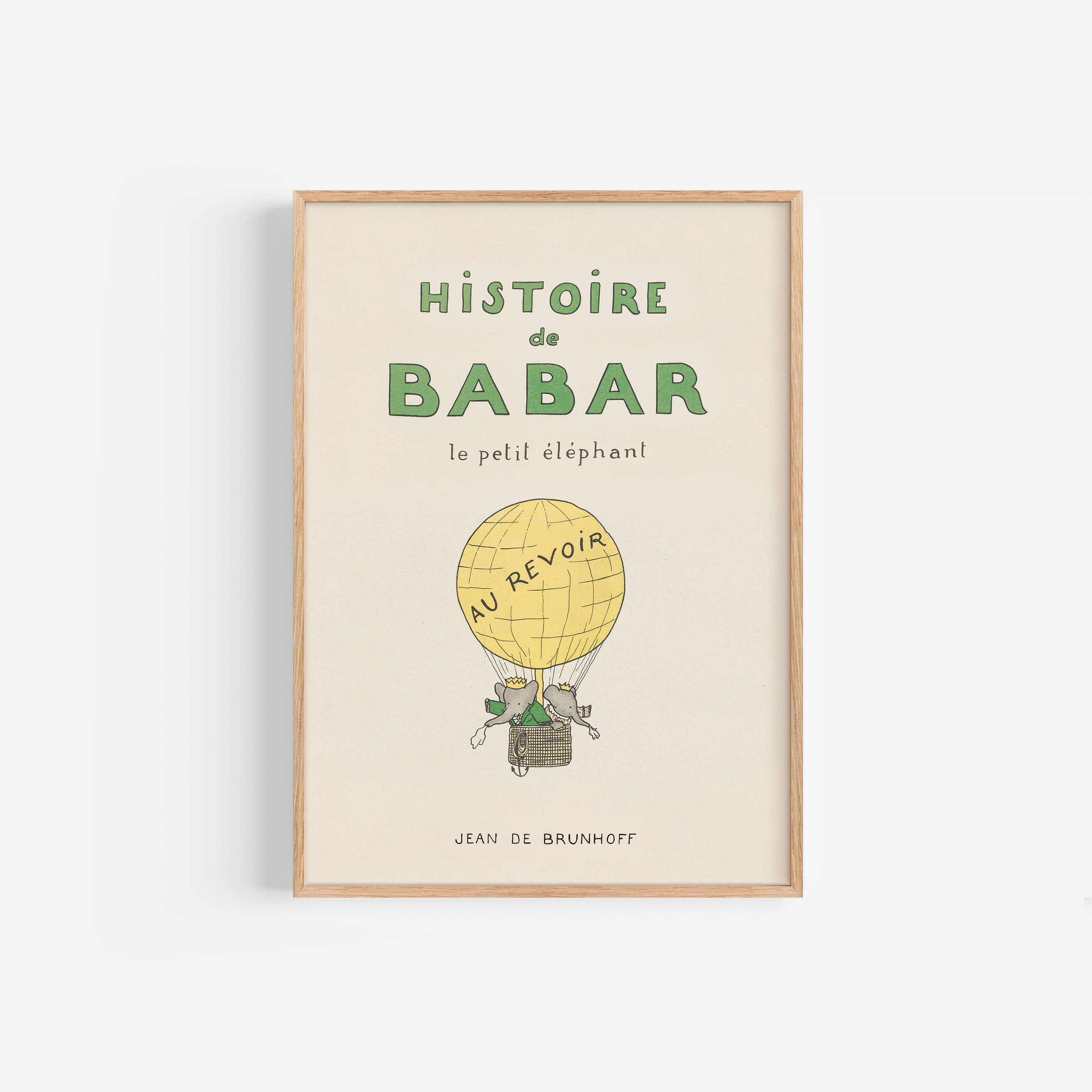 Babar the elephant wall art, bedroom decoration
