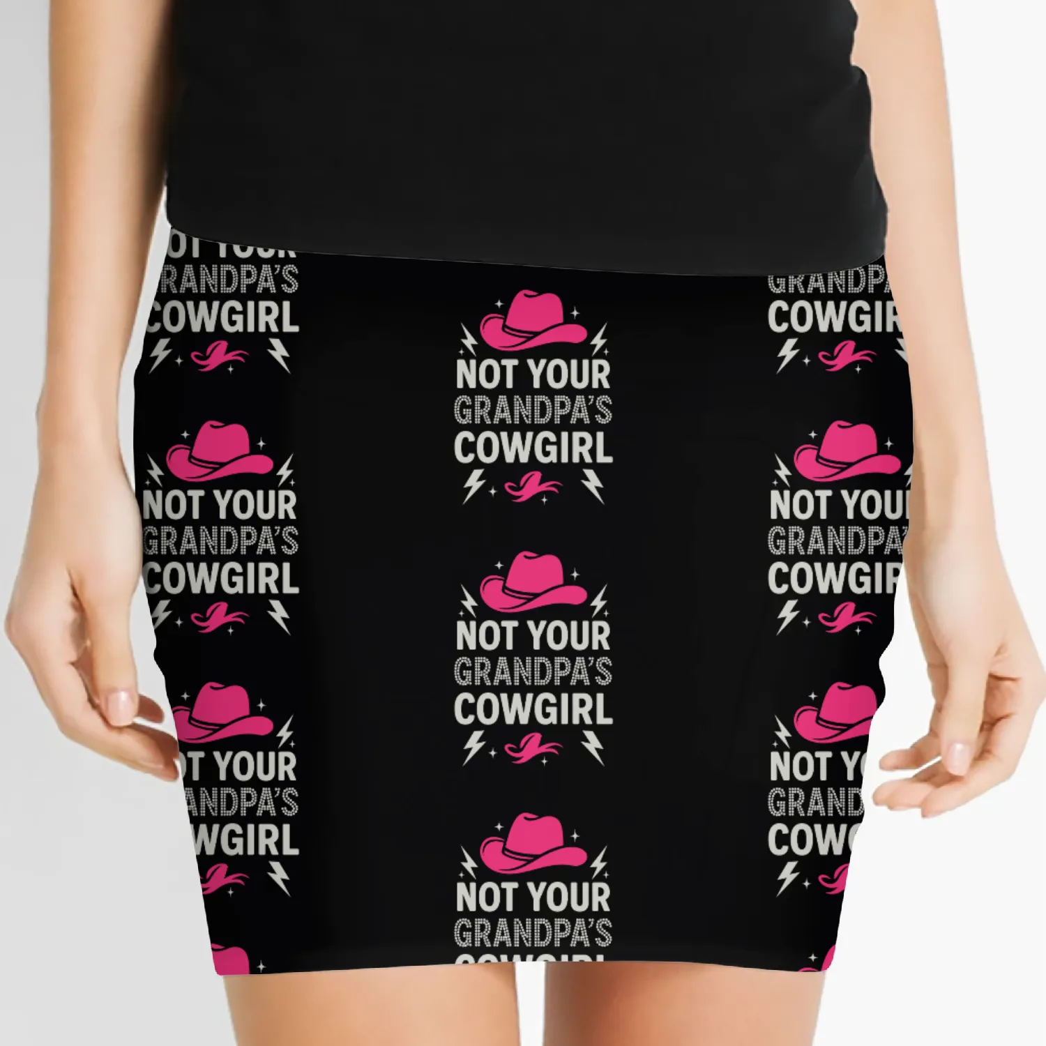 Soft Cowgirl Floral Rodeo Western Aesthetic Horse Women's Mini Skirts