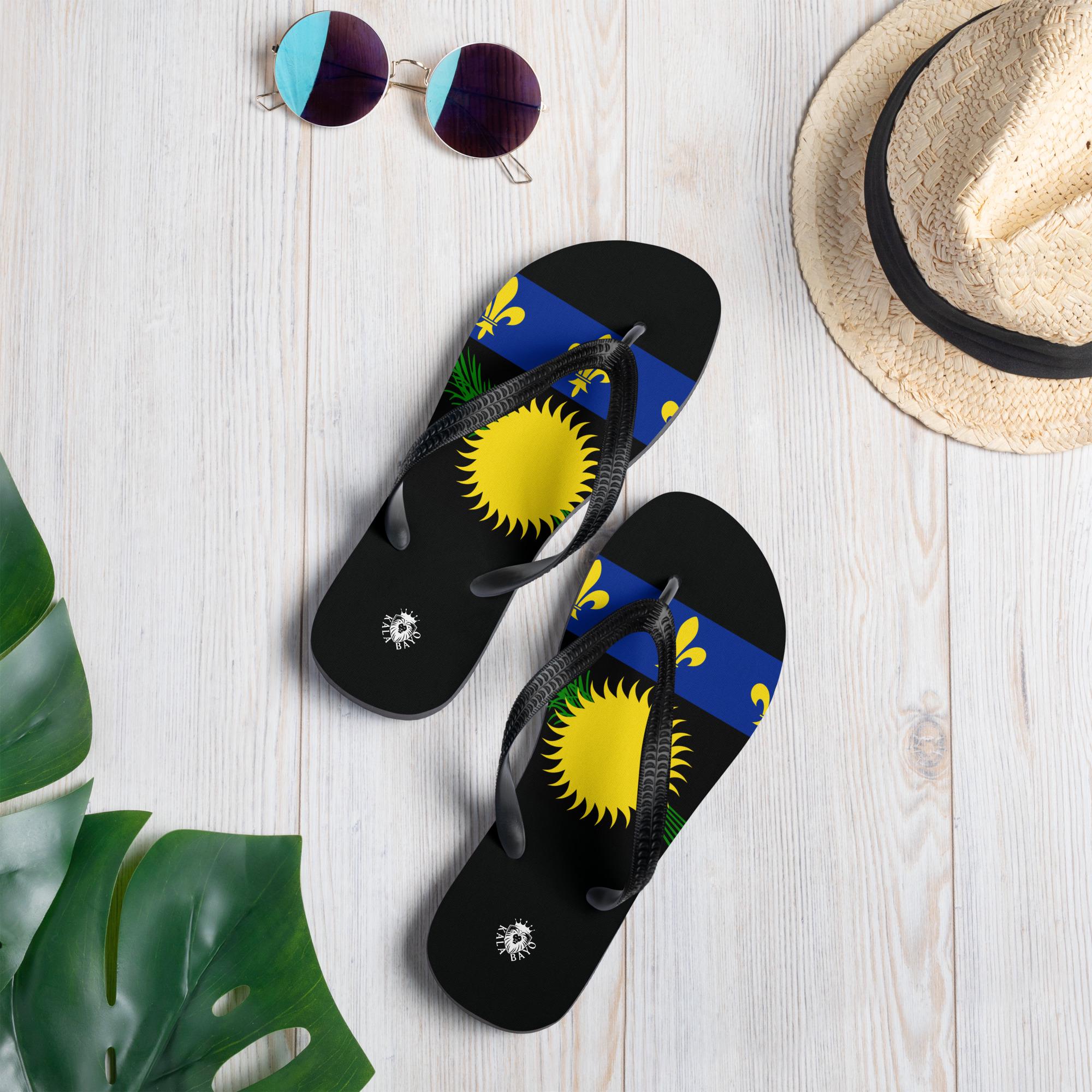 Guadeloupe Flip-Flops, Sandals, Unisex, Stylish Beach Flip Flops, Pool Sandals,| Flip Flops For Women, Flip Flops for Men, Gift