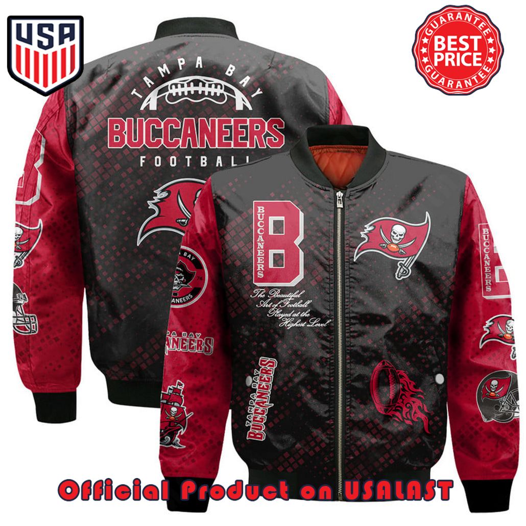 TAMPA BAY BUCCANEERS NATIONAL FOOTBALL LEAGUE PATTERN BOMBER JACKET