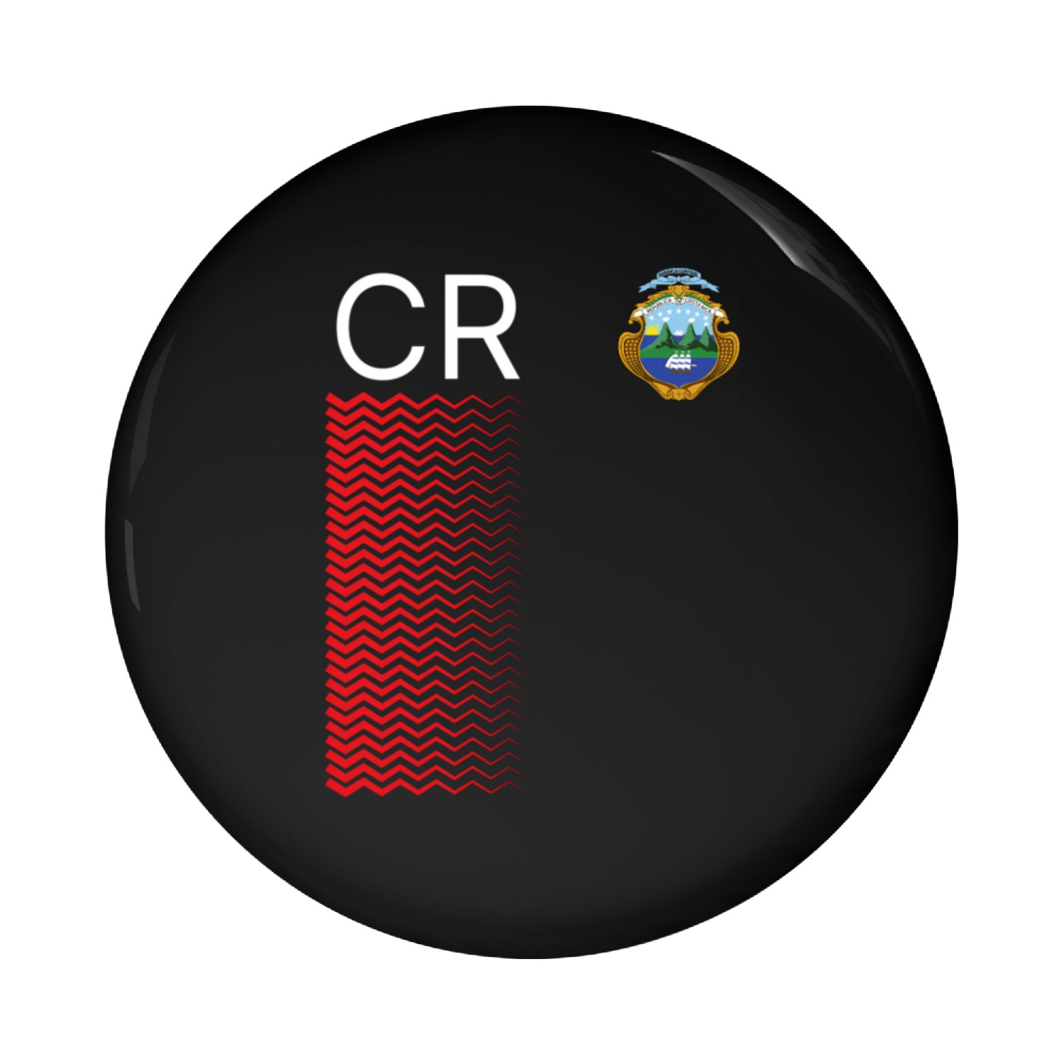 Costa Rica Soccer Futbol Pin Buttons