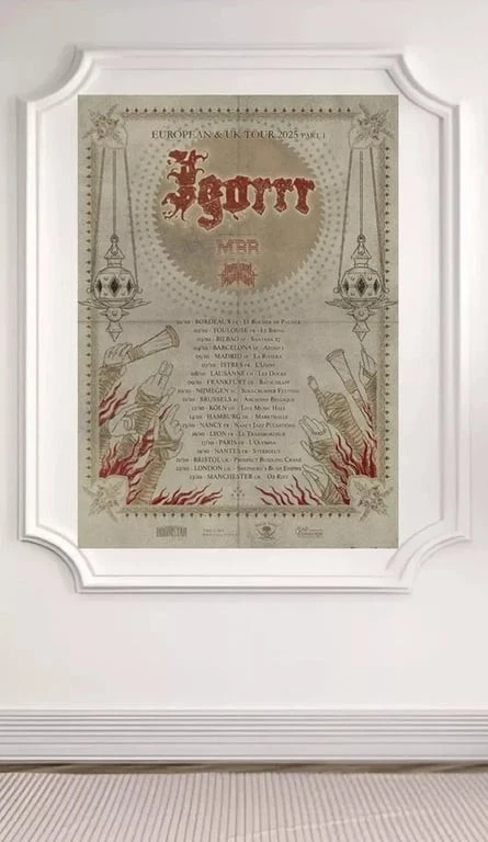 Igorrr Tour Poster Music Tour Date 2025