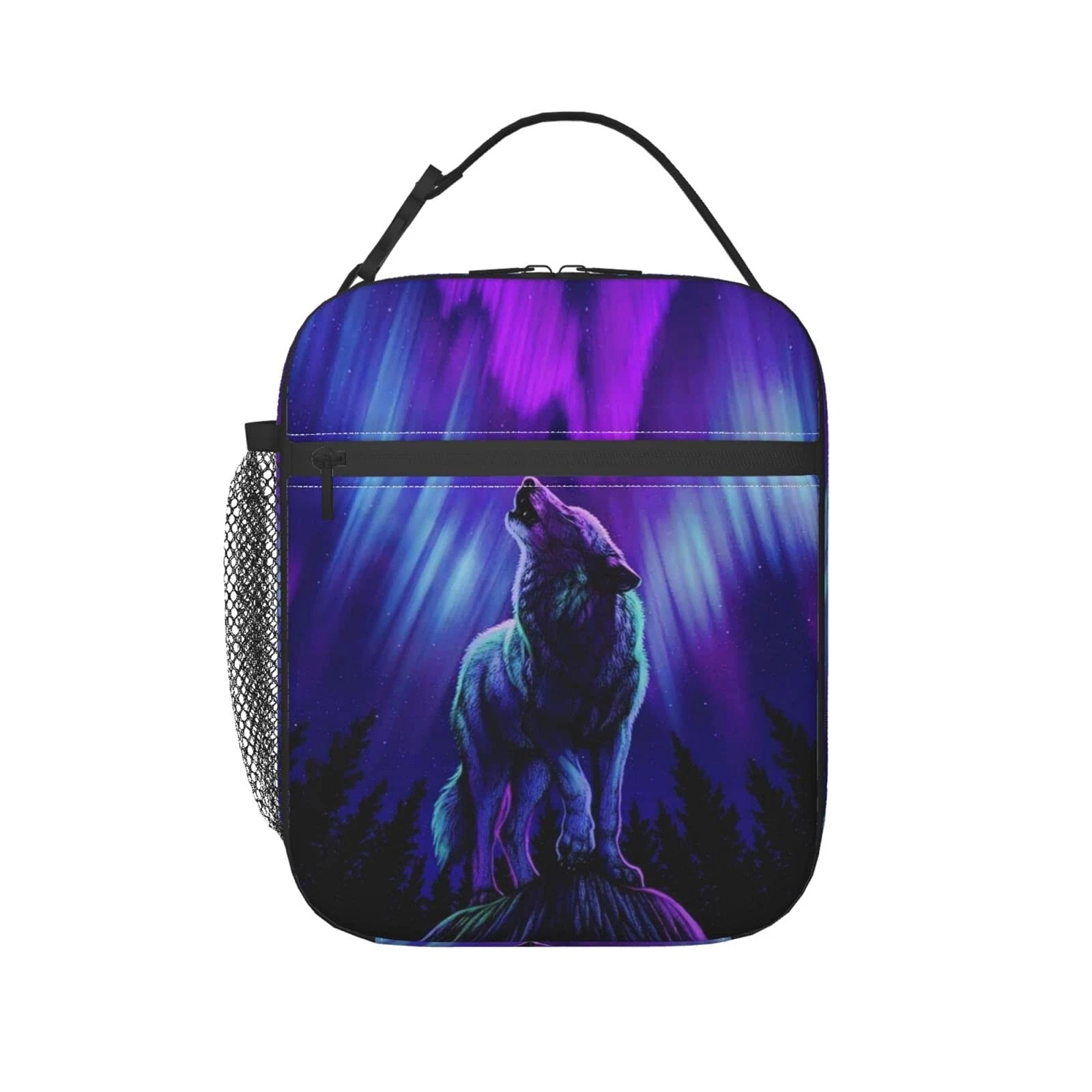 Wolf Lunch Bag for Kids Boys Girls