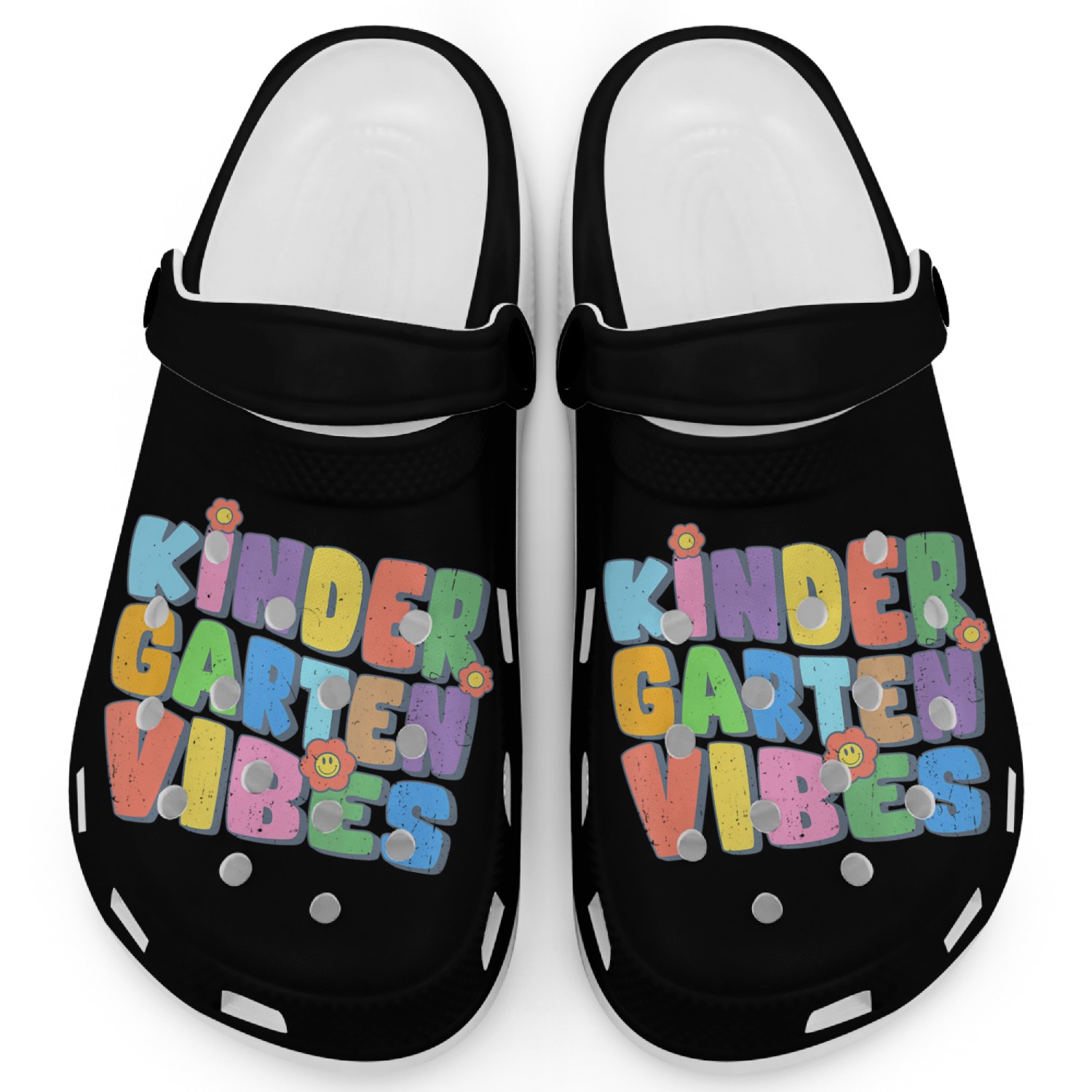 Kindergarten Vibes First Day Back to School Teache Clogs
