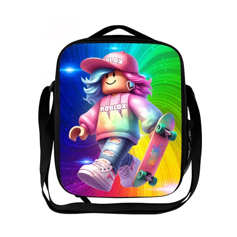 Roblox Kids Lunch Bag, School Picnic Bag