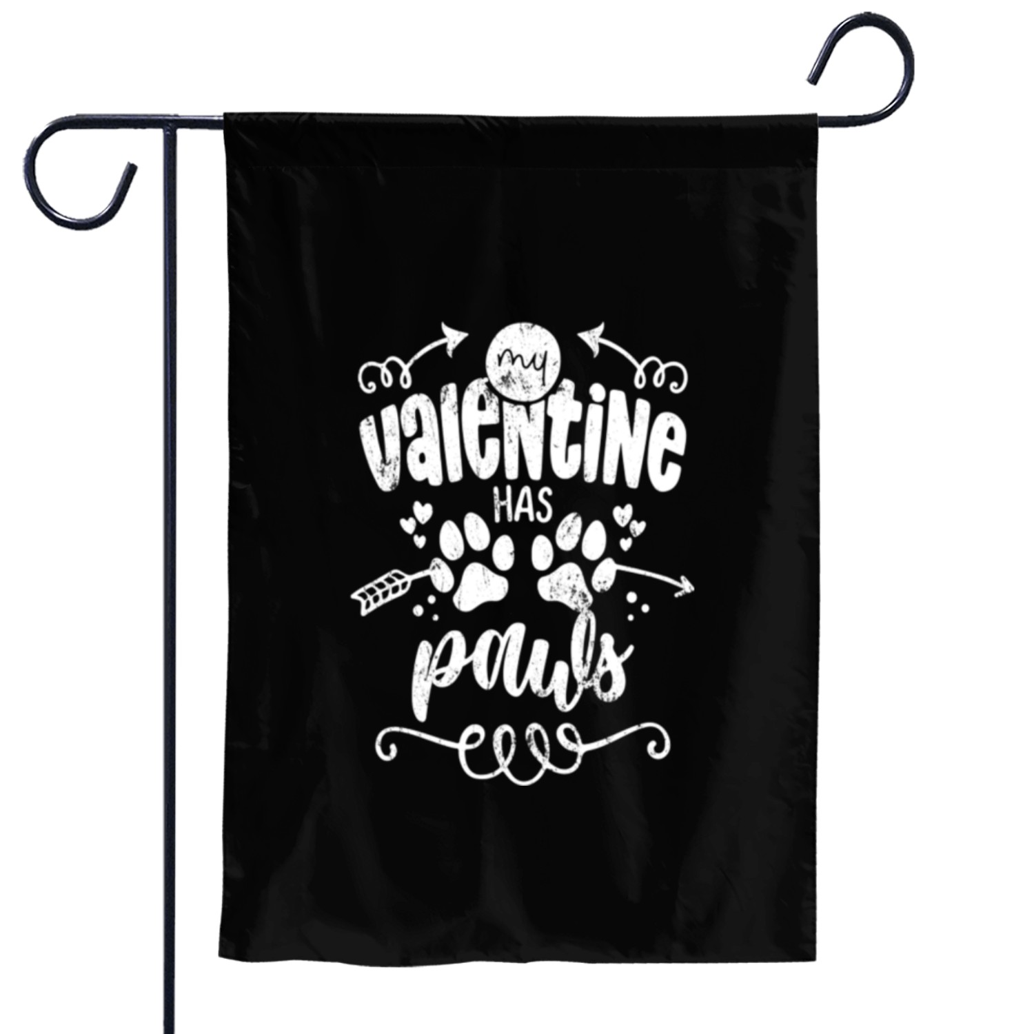 My Valentine Has Paws Garden Flags