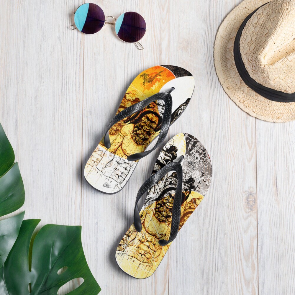 Flip flops - S-M-L - Porter nickel