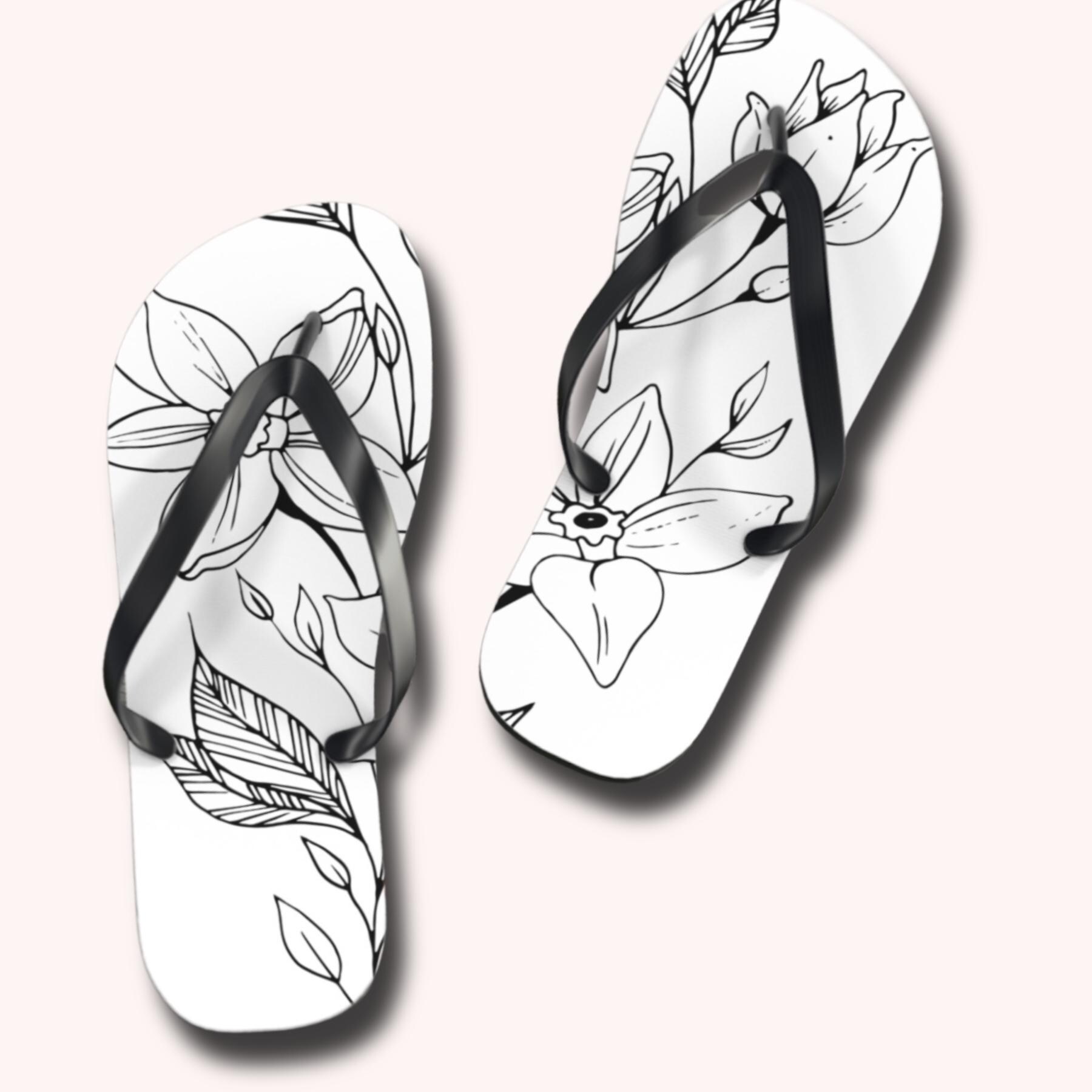 Daffodil Flower March Birth Flower Gift Flip Flops March Girl Gift flip flop for her birthday party favor flower sandal