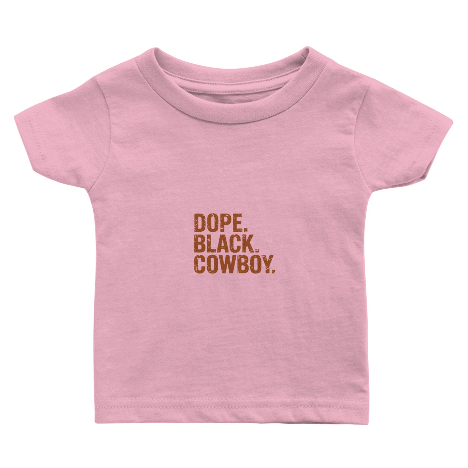 Dope Black Cowboy Rodeo Baby T Shirts