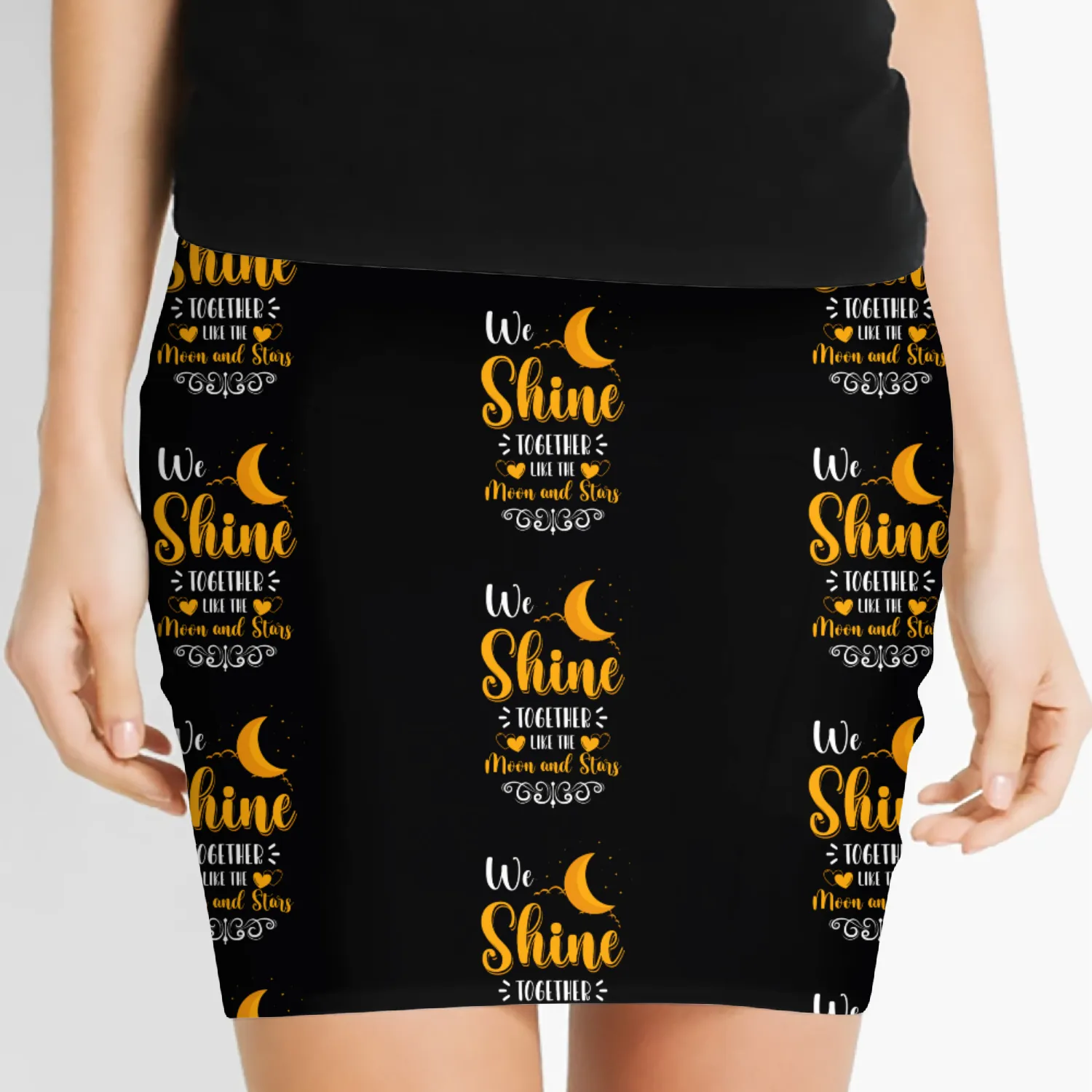 Star Asterisks Sun Women's Mini Skirts