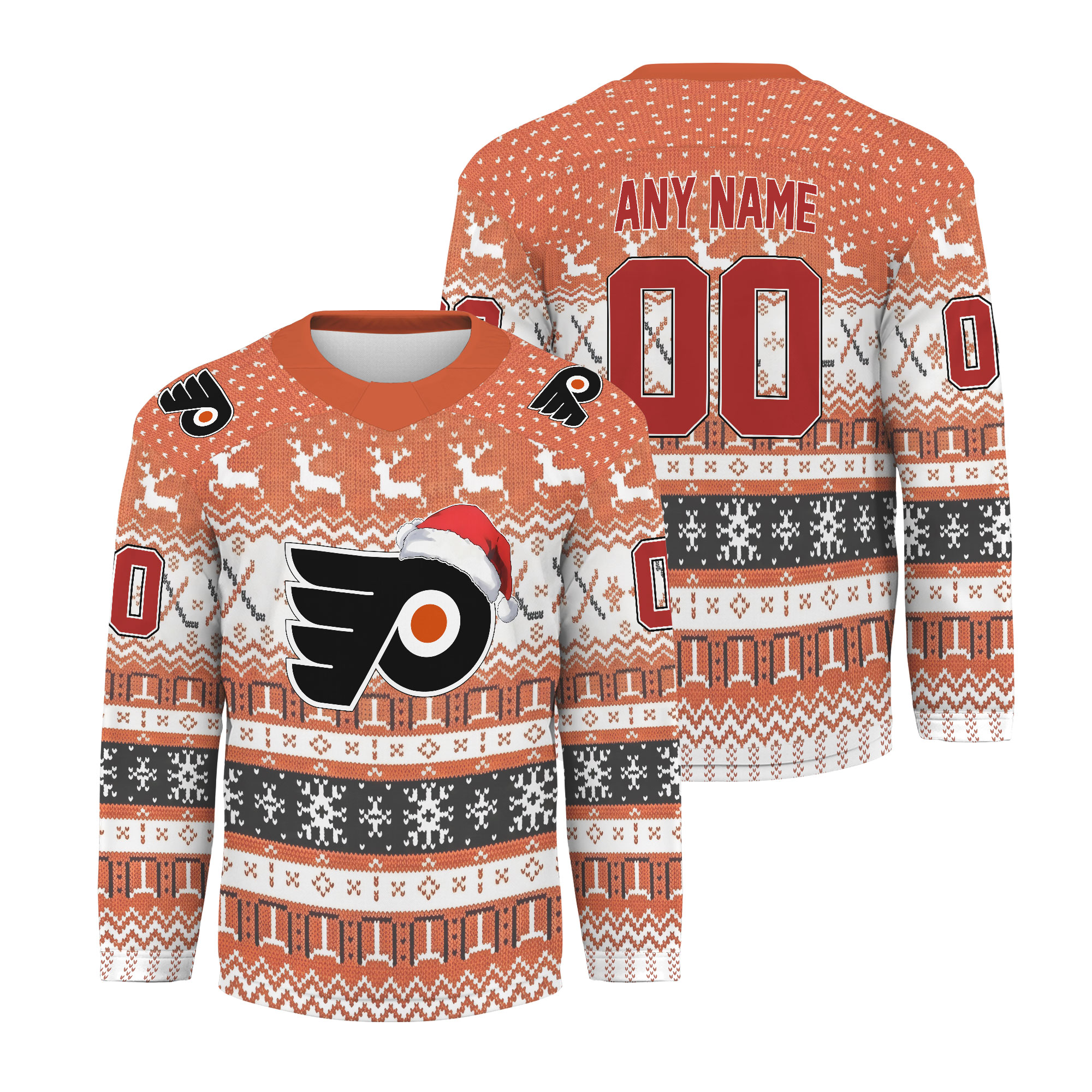 Personalized Philadelphia Flyers Christmas Hockey Shirt Fan Gear Gift