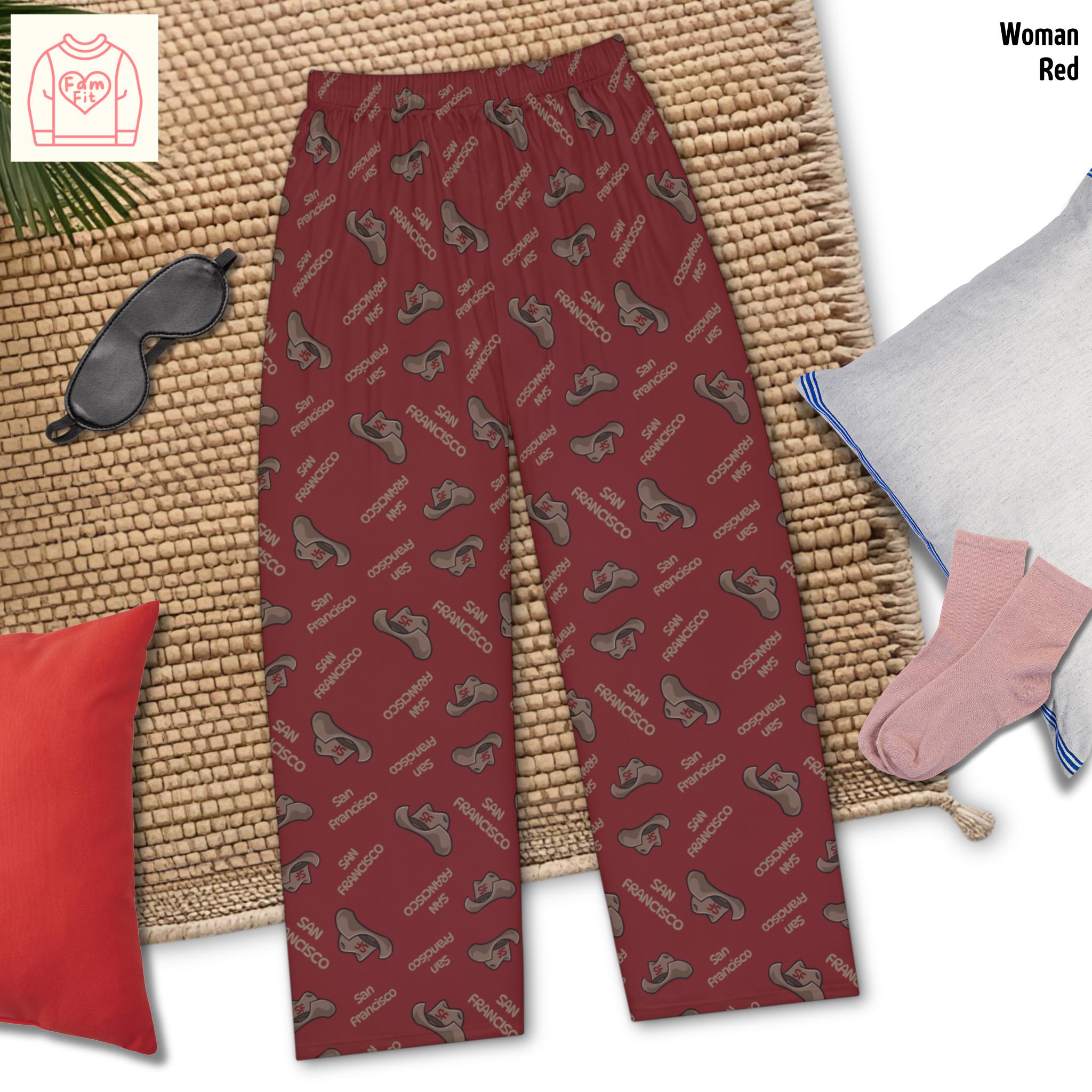San Francisco Pattern Pajama Pants for Women, Matching Pajamas, Gift for Her