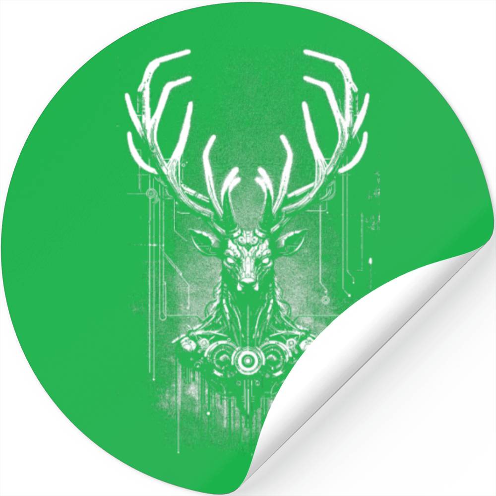 Mechanical Majesty Stag Stickers