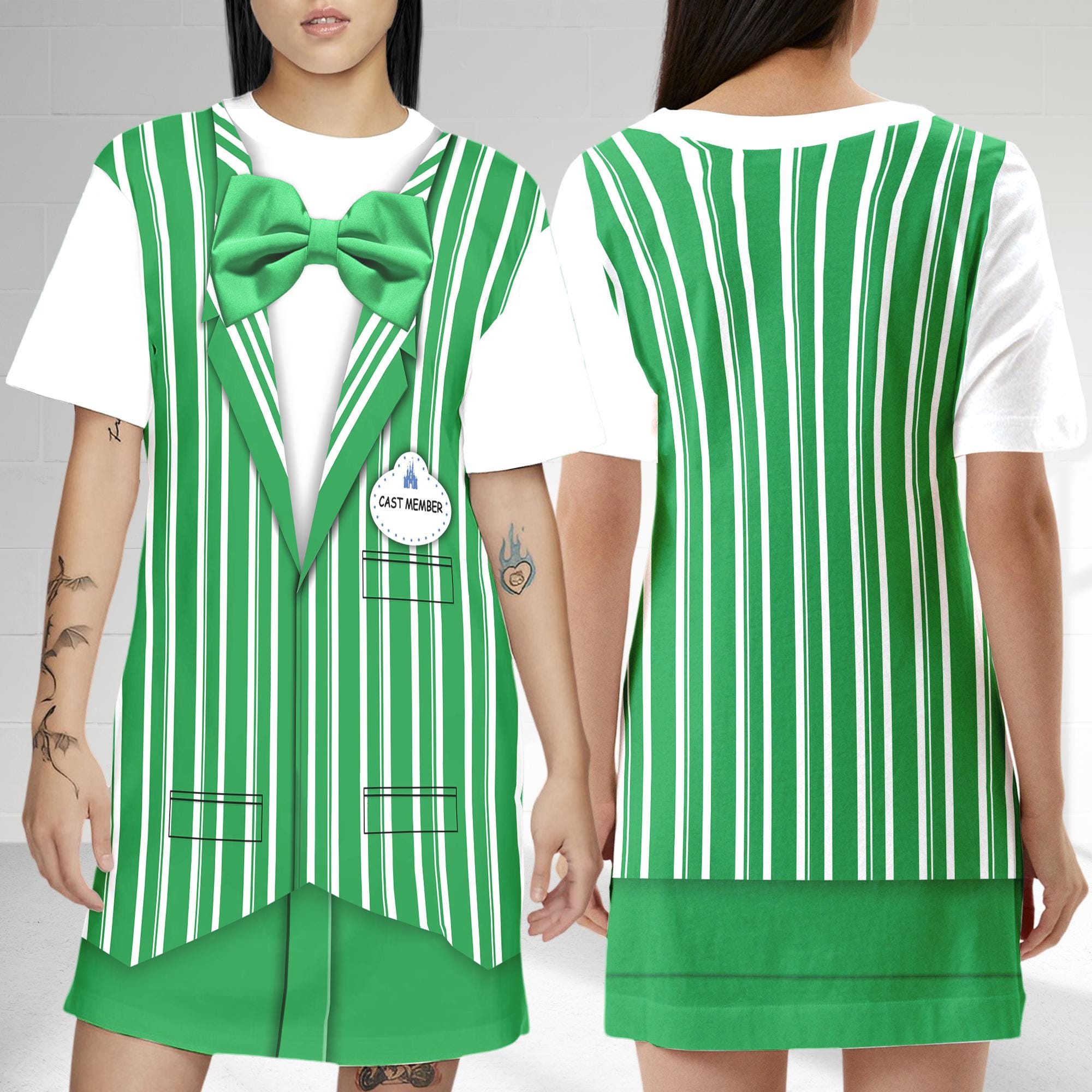 Dapper Dans Green Dress T-shirt, The Dapper Dans Cast Member Dress, Dapper Dans Green Dress, Cast Member Dress Gift, Gift For Mom