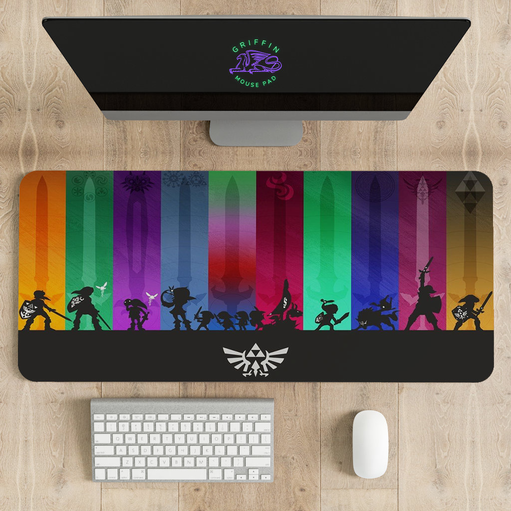 Legend of Zelda Mouse Pad , Different sizes Personalized Printing, Gaming Mouse Pad, Customized Mouse Pad, Game, Anime, Desk Mat