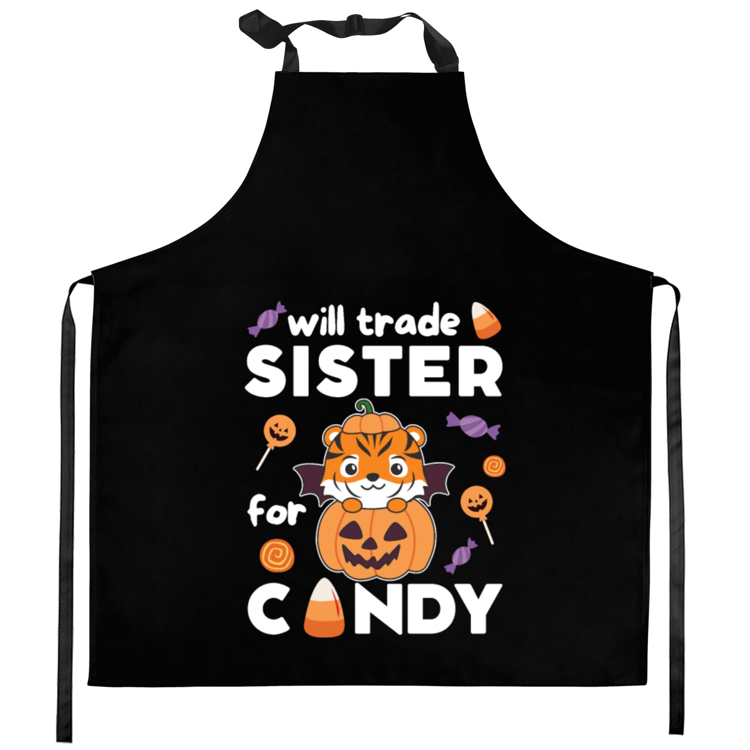 Tiger Halloween Trade Sister For Candy Kitchen Aprons