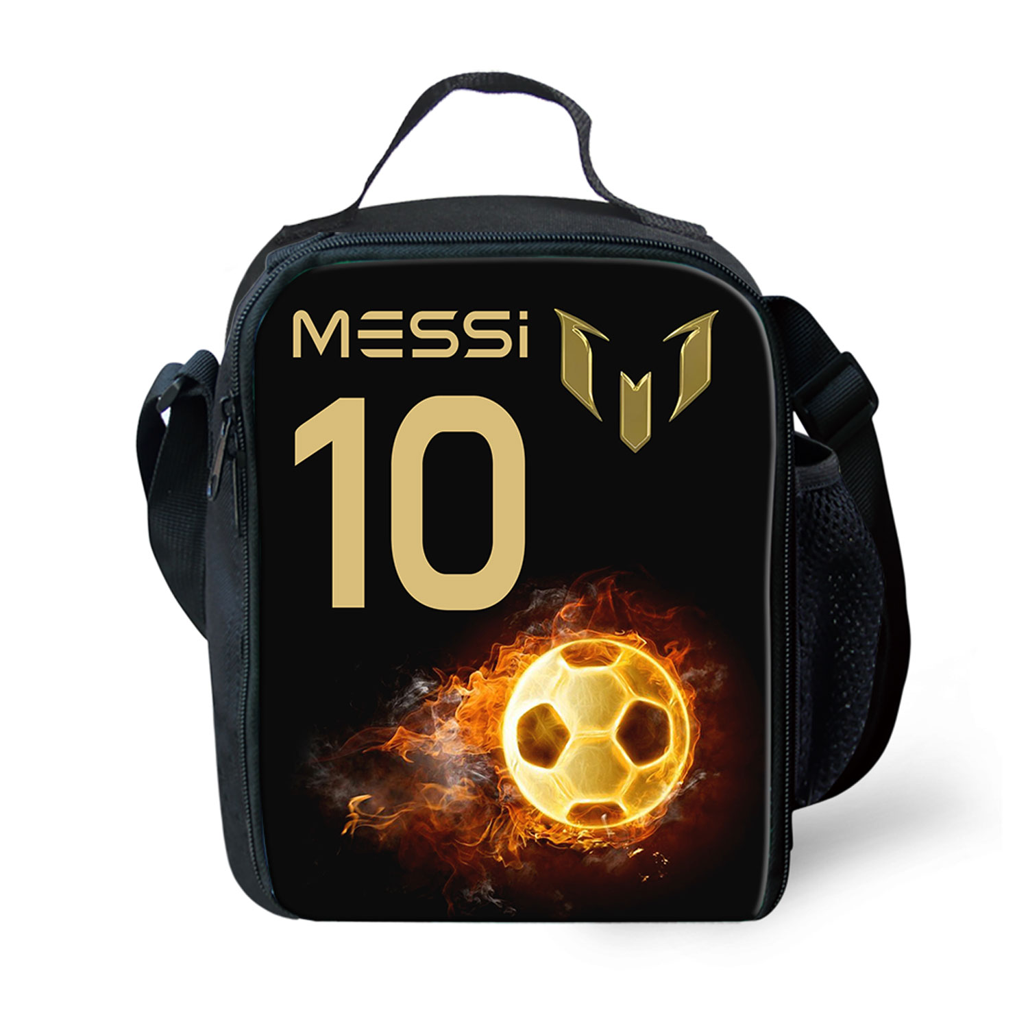 Messi Lunch Box Bag, Insulated Lunch Bag, Soccer Player Lunch Tote