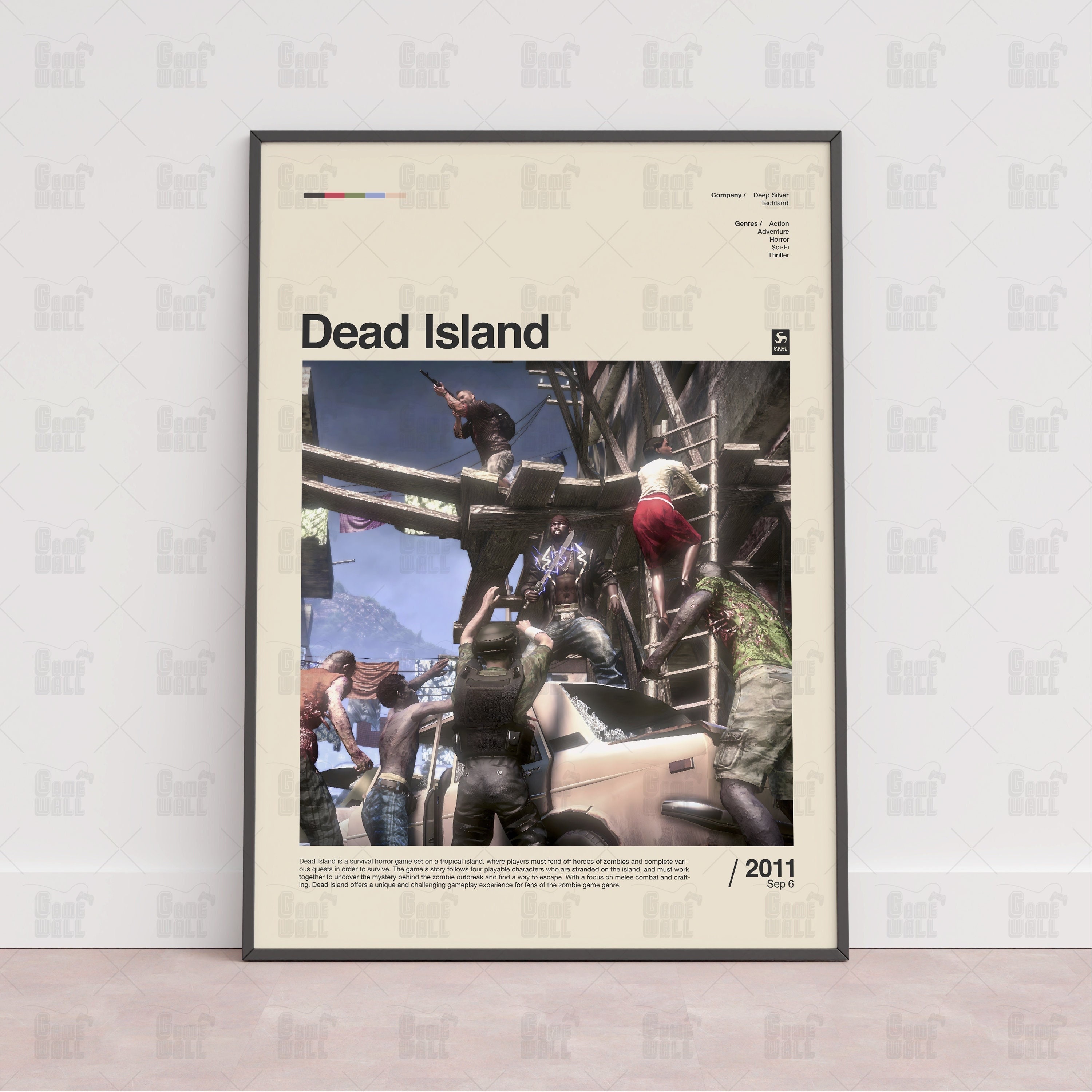 Dead Island Poster, Gaming Room Poster, Gaming Wall Poster, Gaming Print Poster, Game Gift, Video Games Poster, Gaming Wall Art