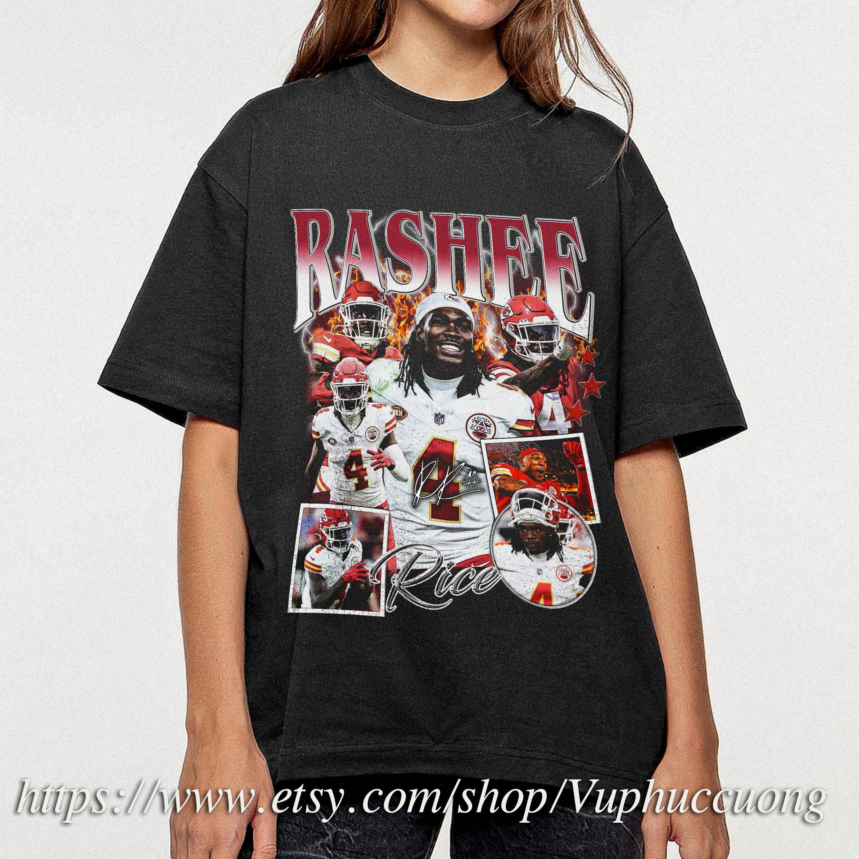 Vintage 90s Graphic Style Rashee Rice T-Shirt, Rashee Rice shirt, Vintage Oversized Sport Tee, Retro American Football Bootleg Gift