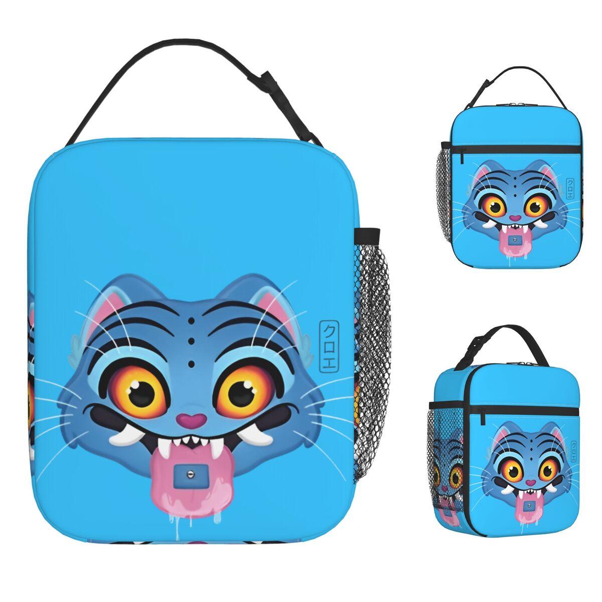 KPop Demon Hunters Lunch Bag Derpy Tiger Kids Food Tote Waterproof Cooler Bag