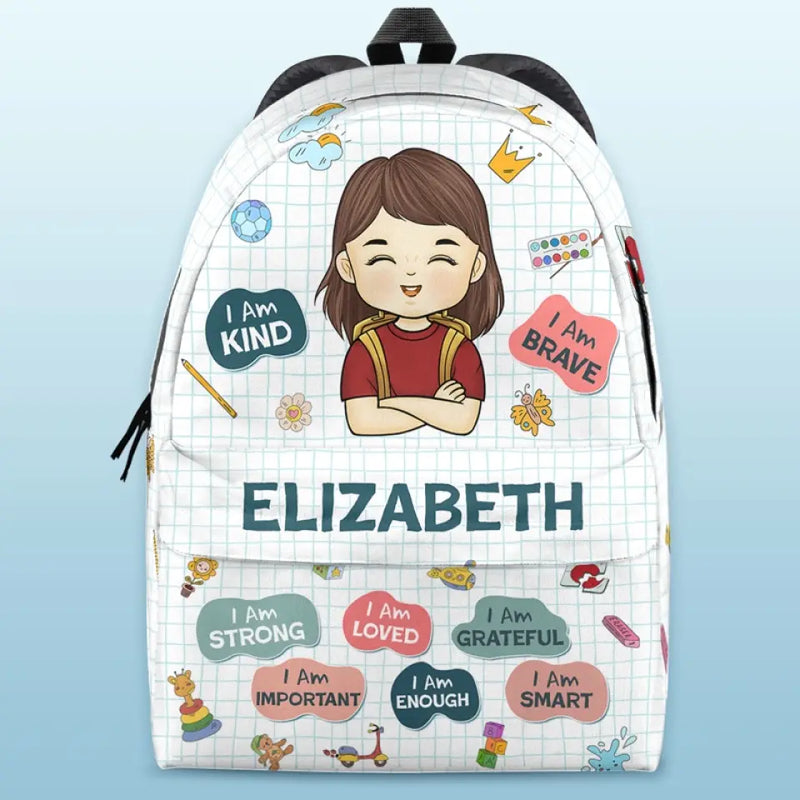 I Am Loved Personalized Kid Backpack for School