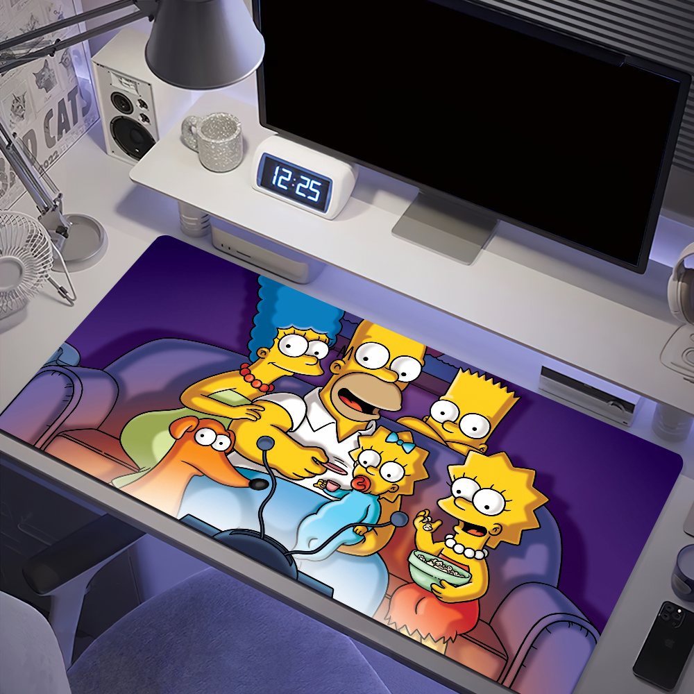 The S-Simpsons funny Mouse Pad, Gamer Desk Mat, Large Desk Mat, Desk Accessories, Home Office, Dorm Decor, Coworker Gifts