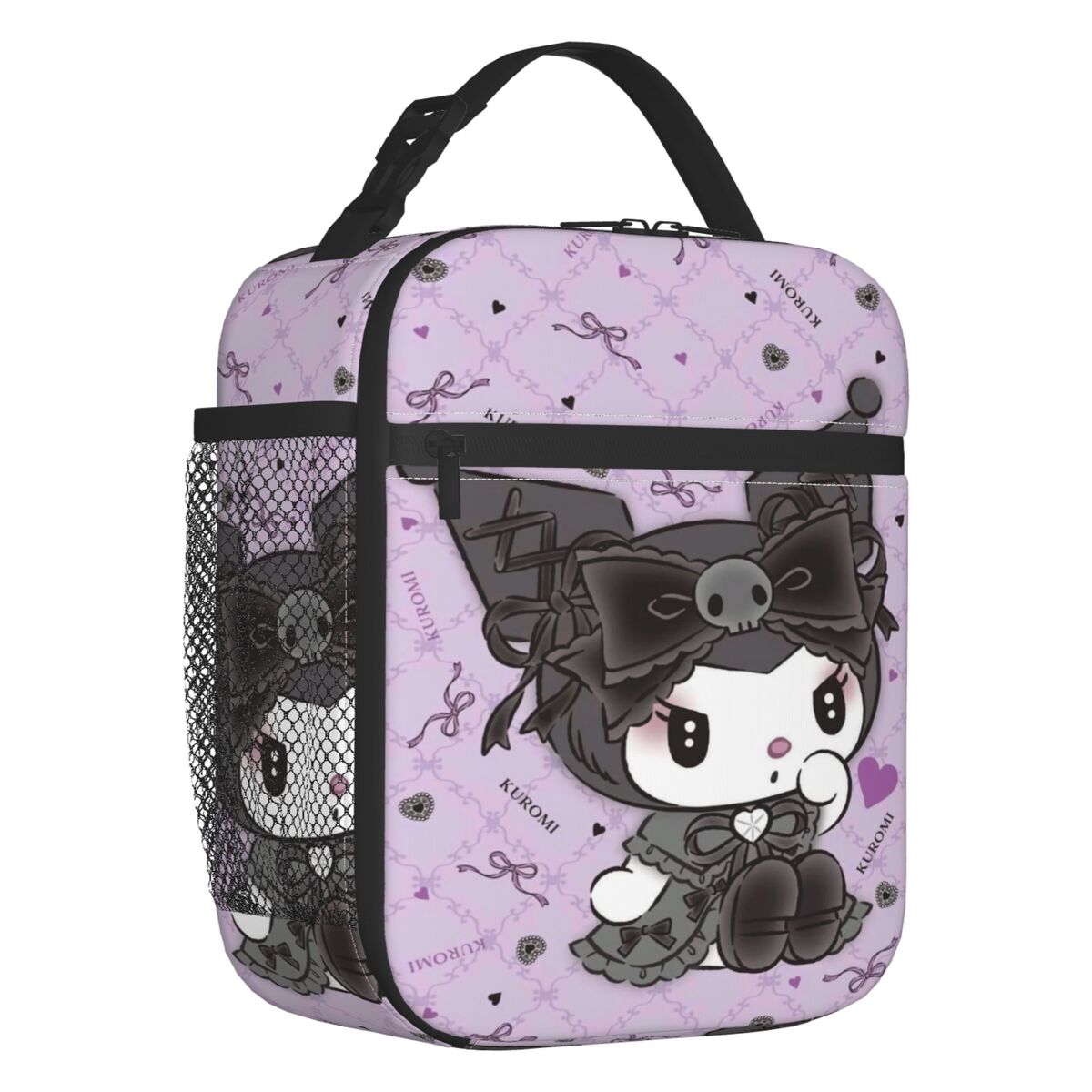 Kuromi Cartoon Insulated Lunch Bag for Kids
