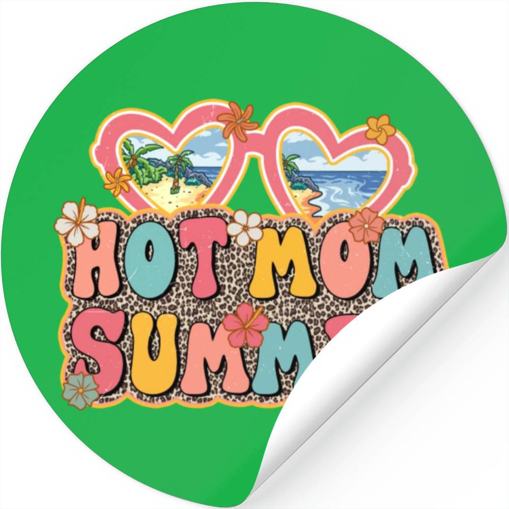Hot Mom Summer sublimation Stickers