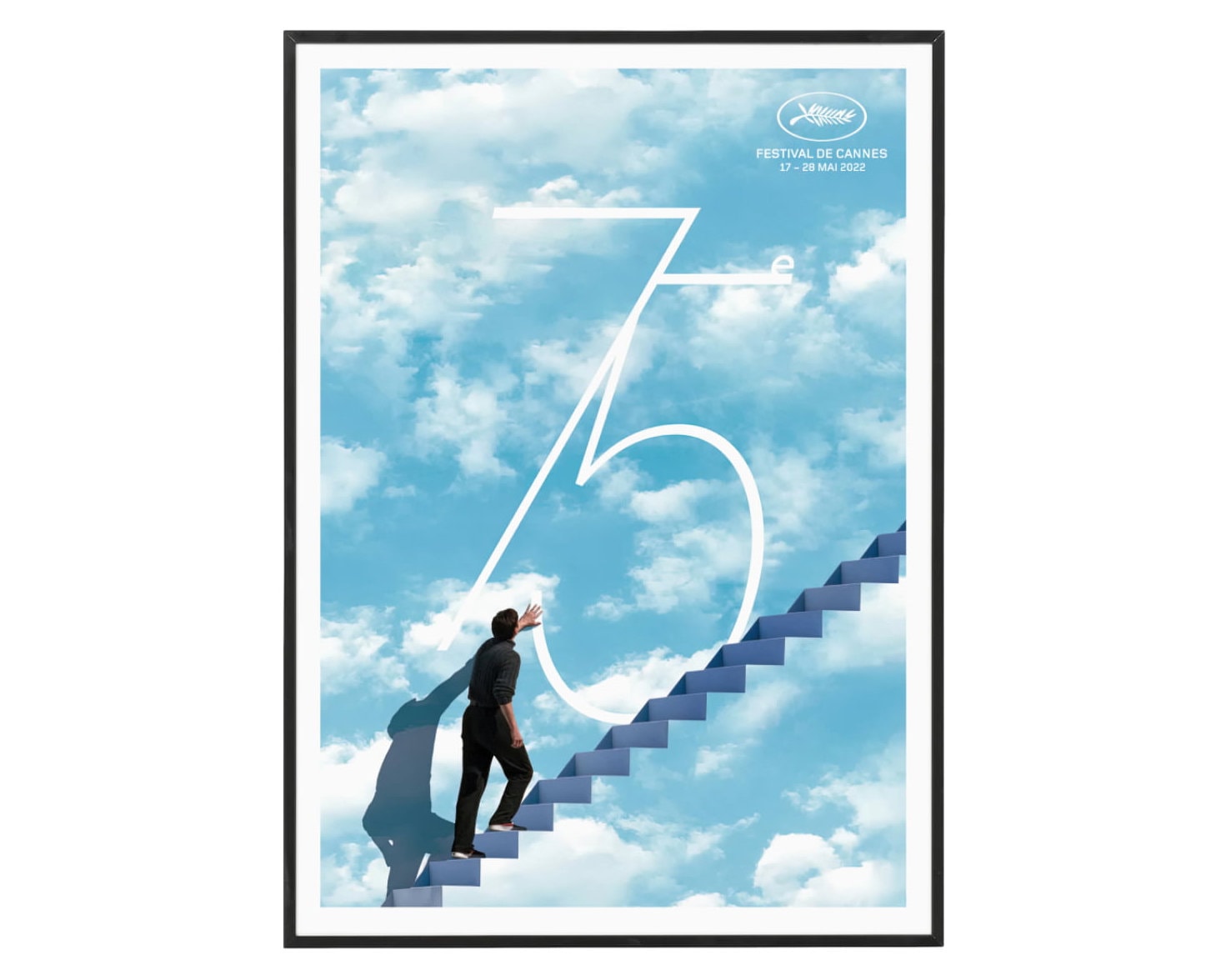 Cannes Film Festival (2022) Poster - Framed Wall Art, Festival Poster for Movie Lover