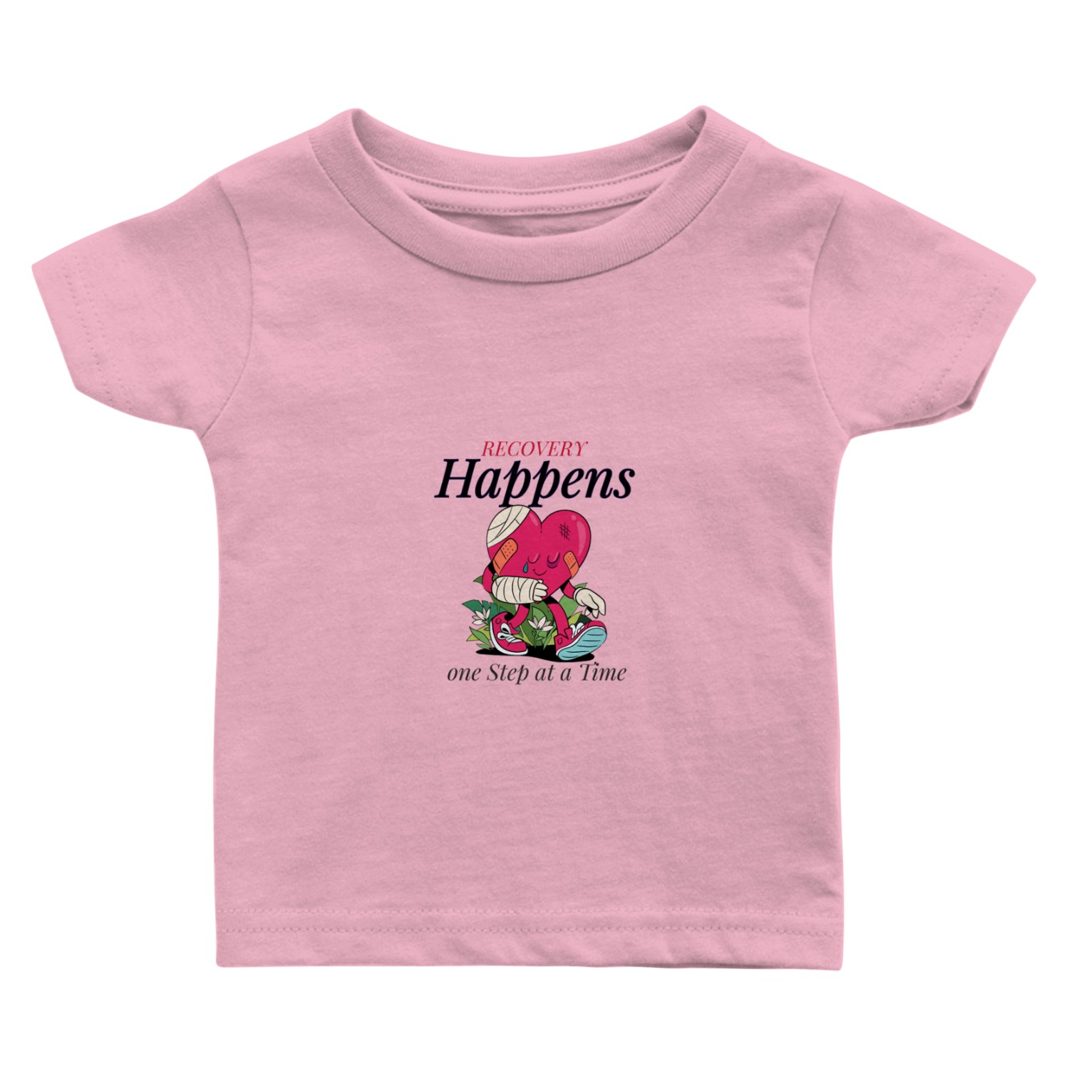 Recovery Happen's One Step at a Time Baby T Shirts