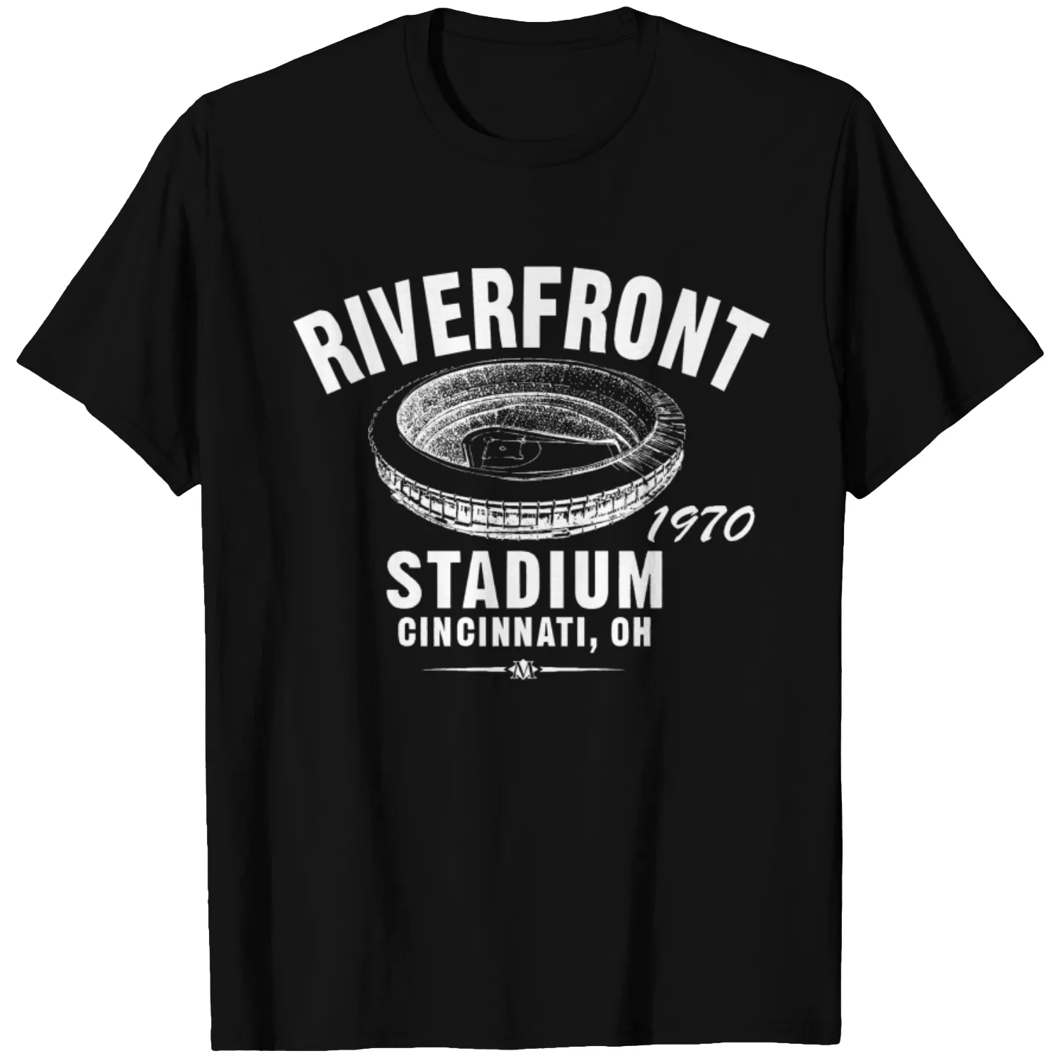 Riverfront Stadium 1970 Baseball Premium TRI-BLEND Tee Shirt