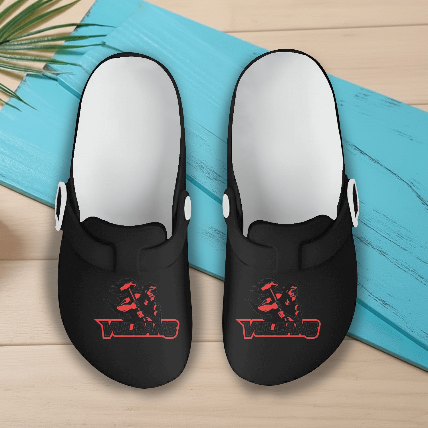 Vulcans Logo Slip On Clogs