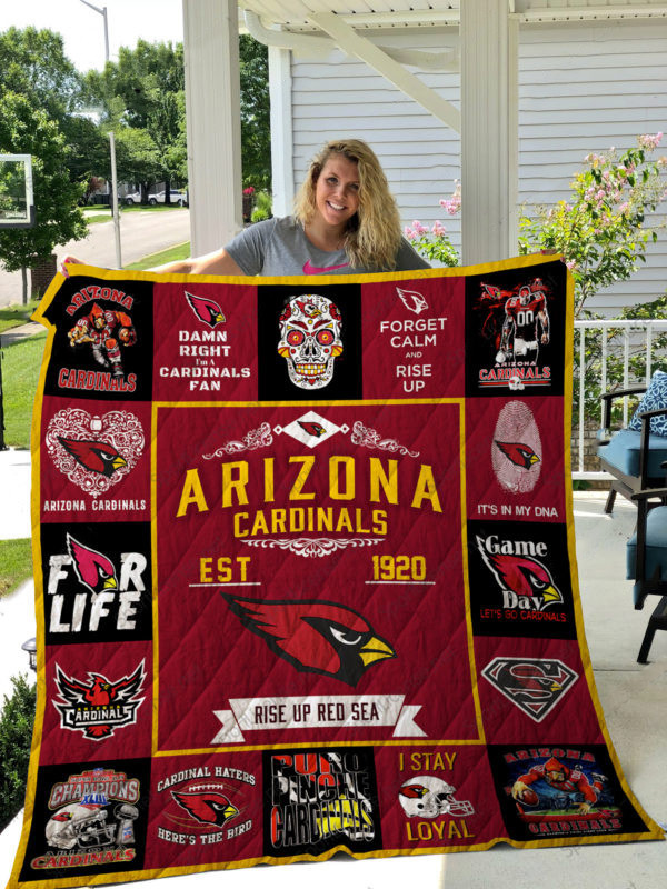 Arizonna Cardinals Quilt, Bedding Decor